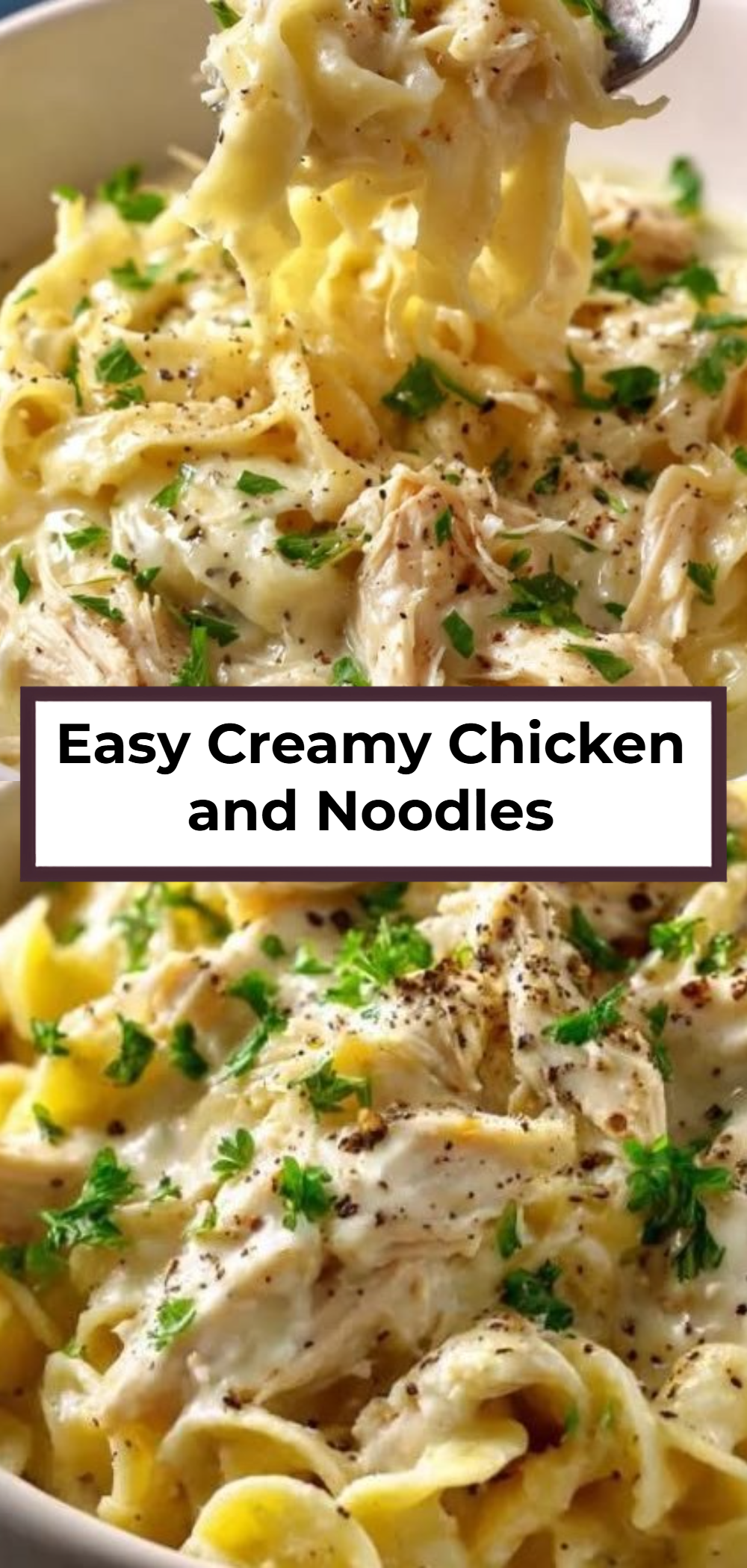 Easy Creamy Chicken and Noodles