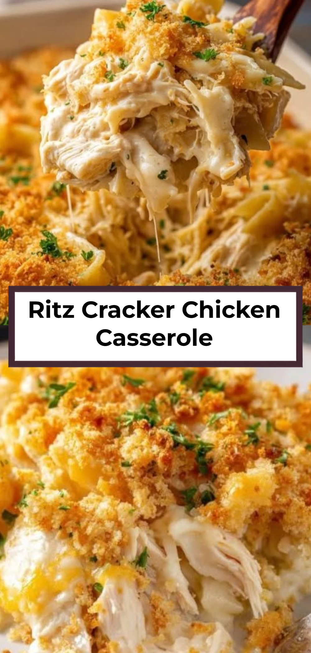 Ritz Cracker Chicken Casserole