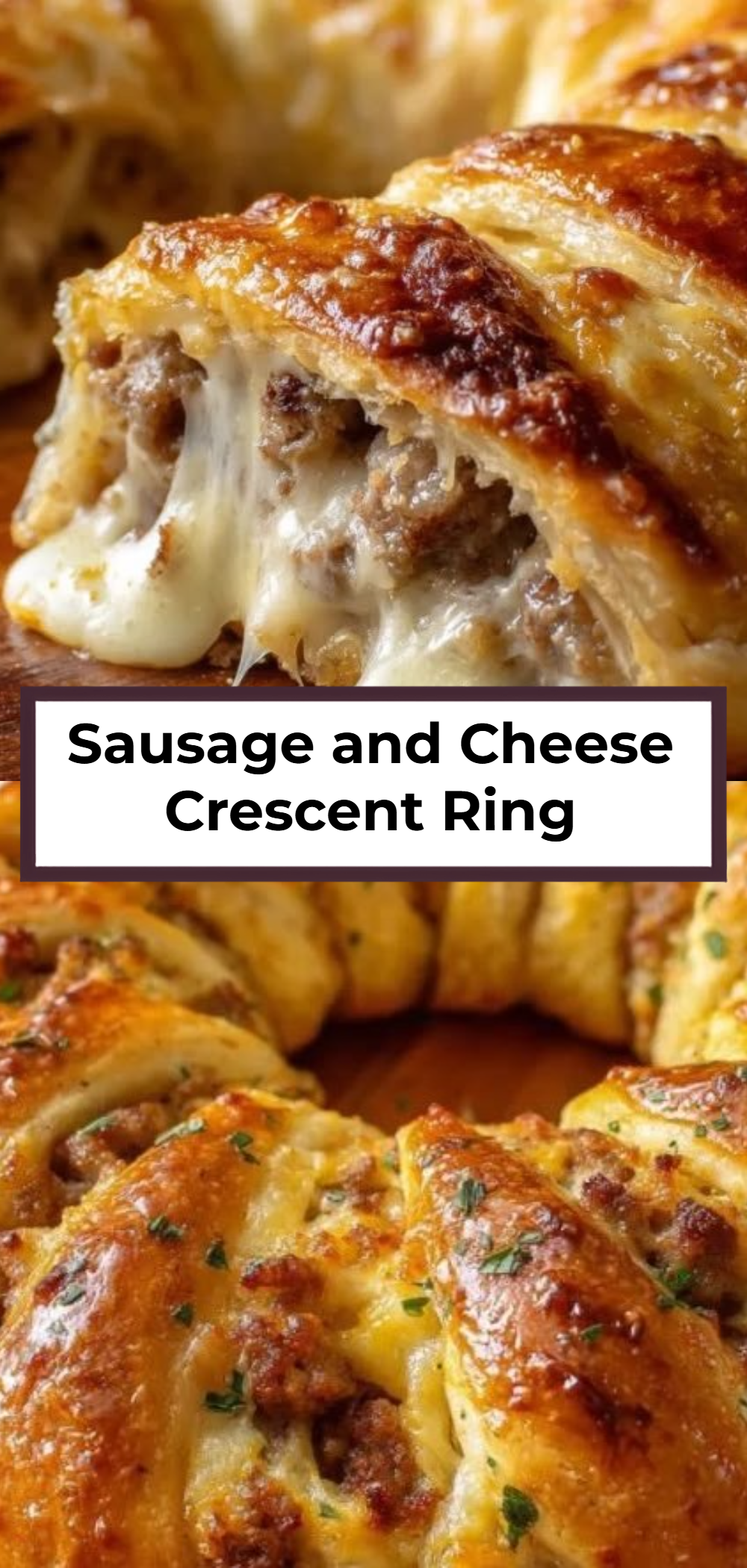 Sausage and Cheese Crescent Ring