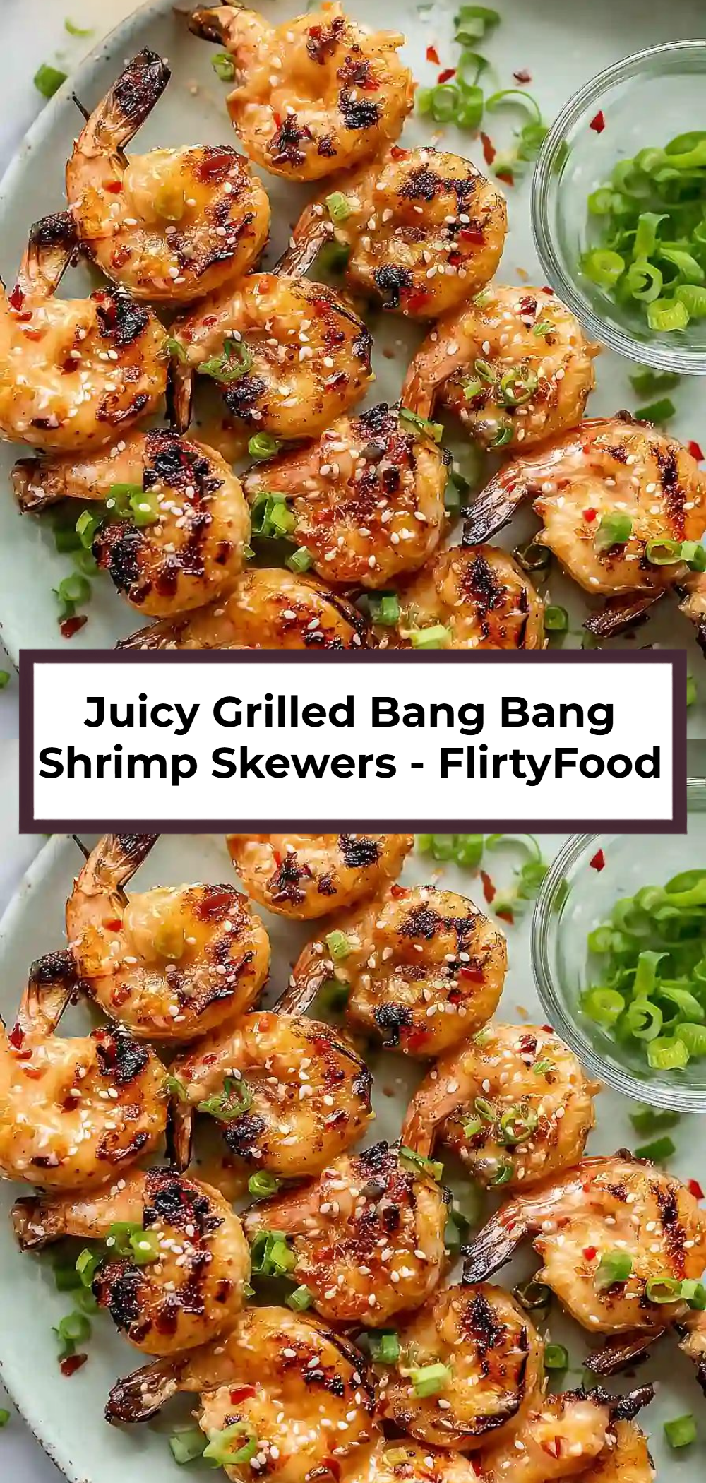 Juicy Grilled Bang Bang Shrimp Skewers - FlirtyFood