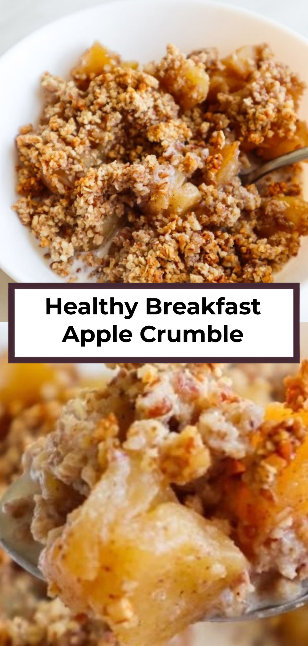 Healthy Breakfast Apple Crumble