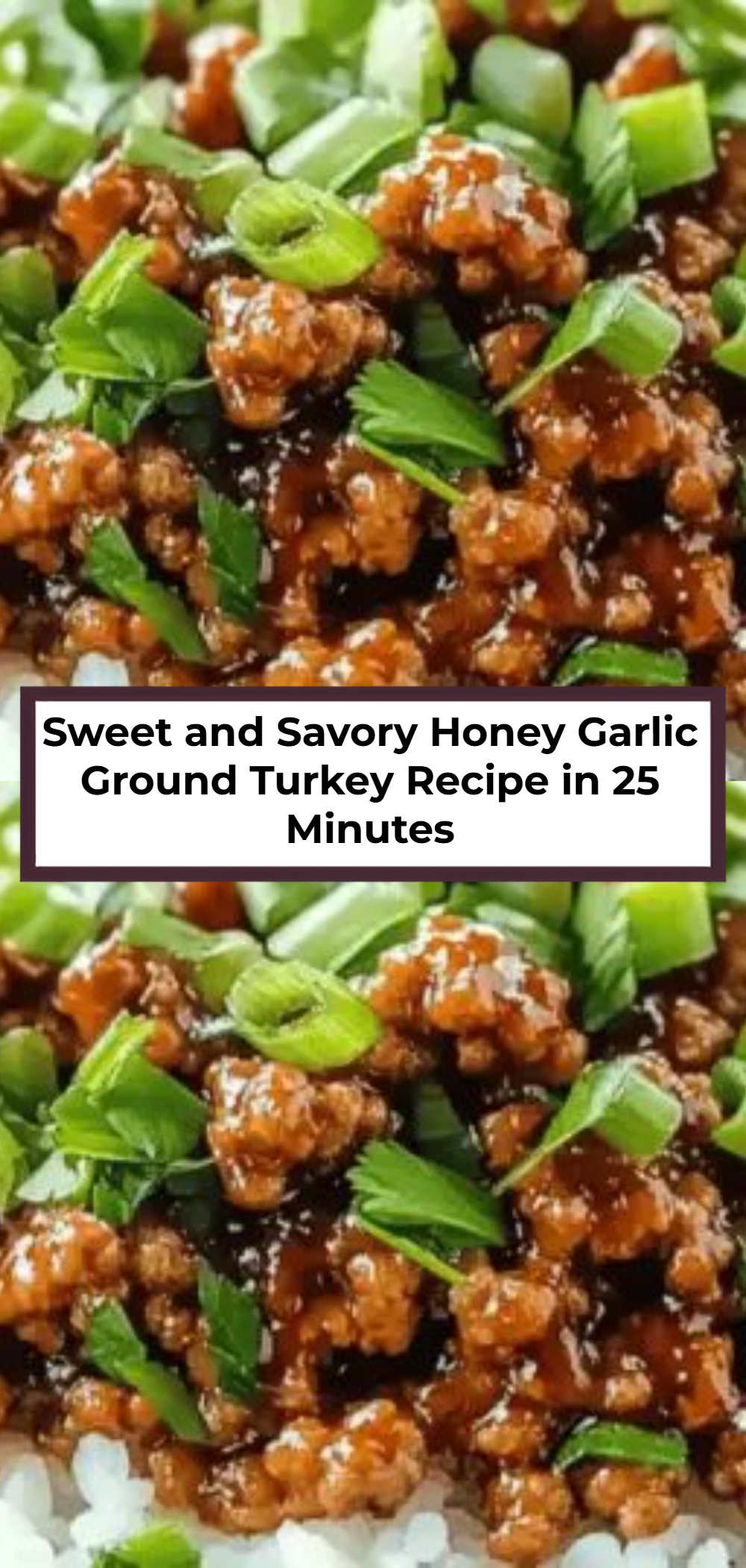 Sweet and Savory Honey Garlic Ground Turkey Recipe in 25 Minutes