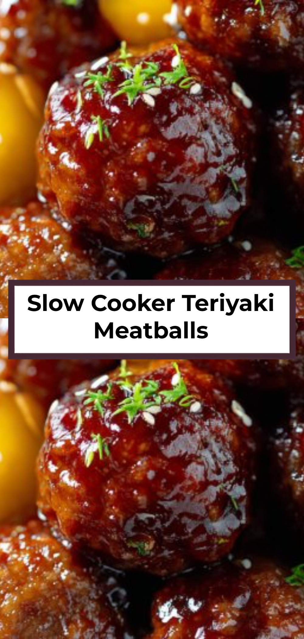Slow Cooker Teriyaki Meatballs