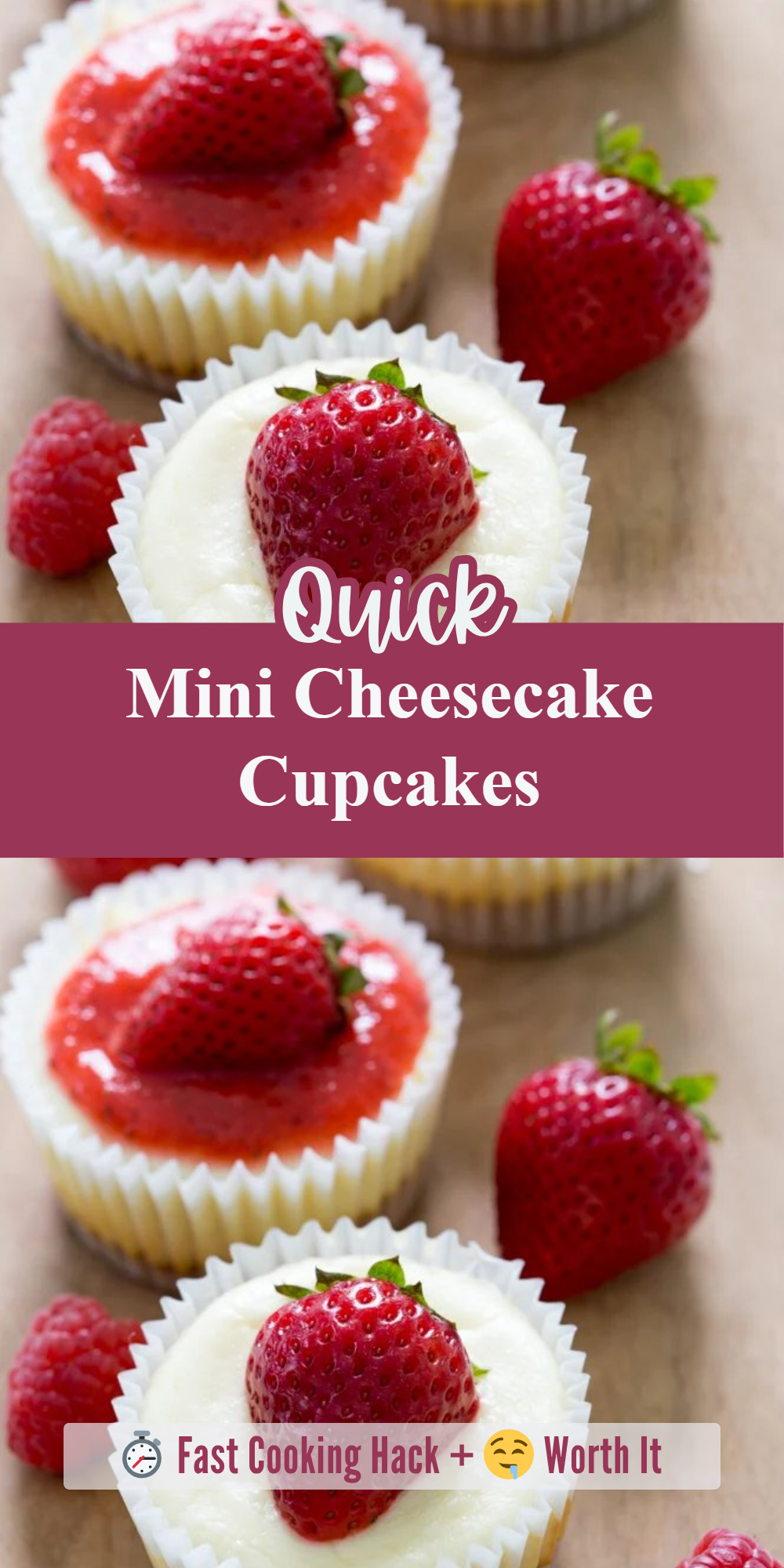Mini Cheesecake Cupcakes