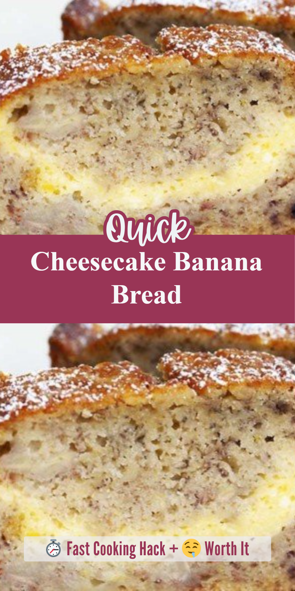 Cheesecake Banana Bread