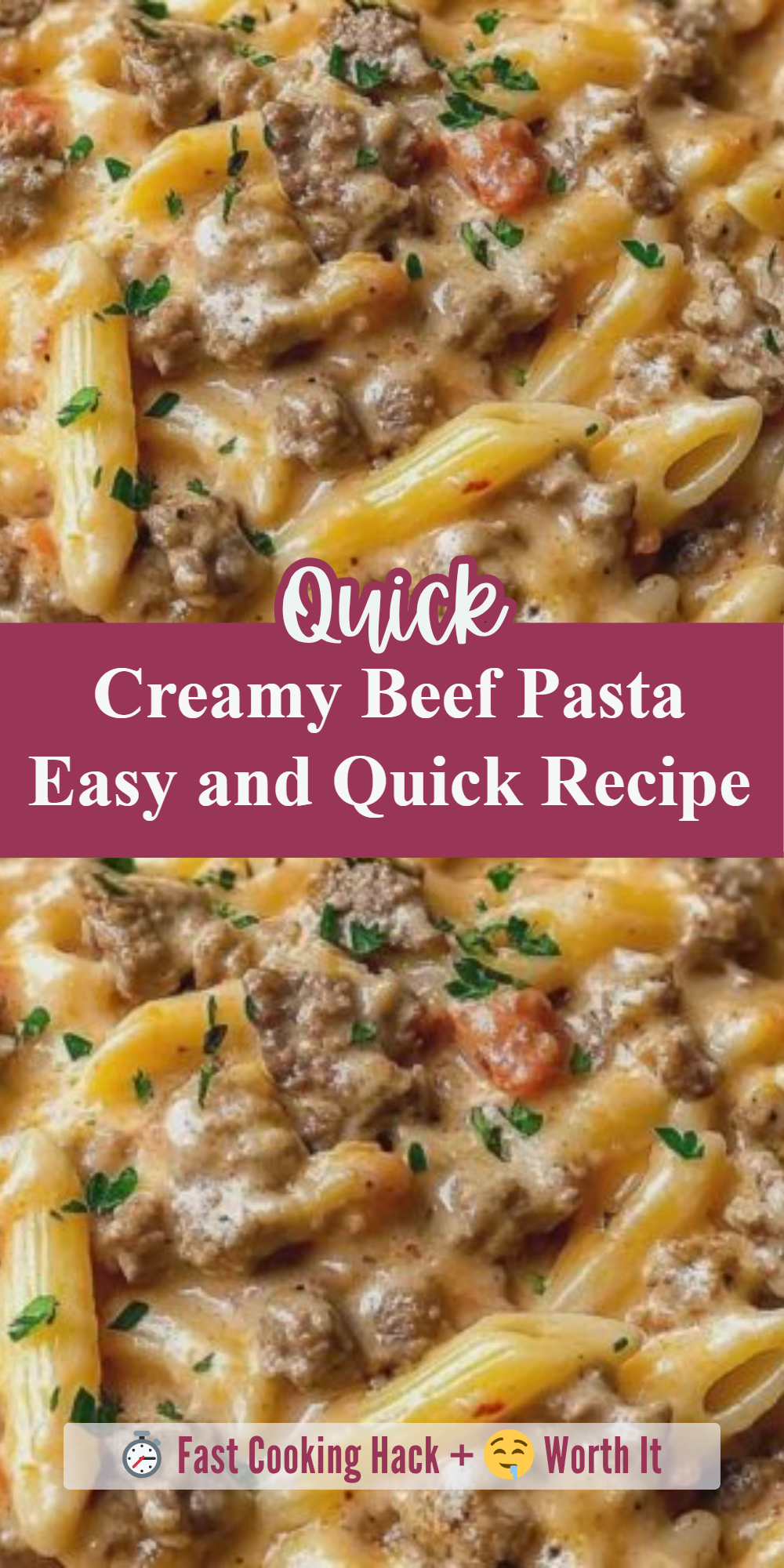 Creamy Beef Pasta Easy and Quick Recipe