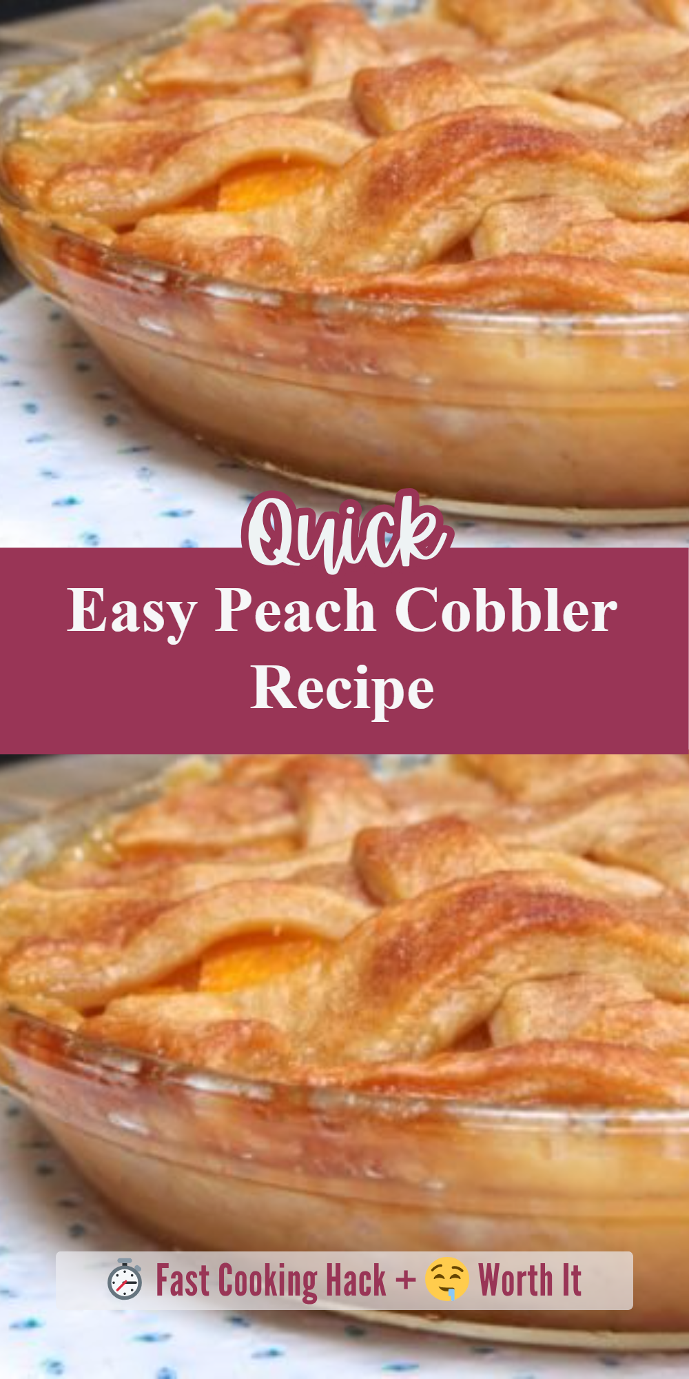 Easy Peach Cobbler Recipe
