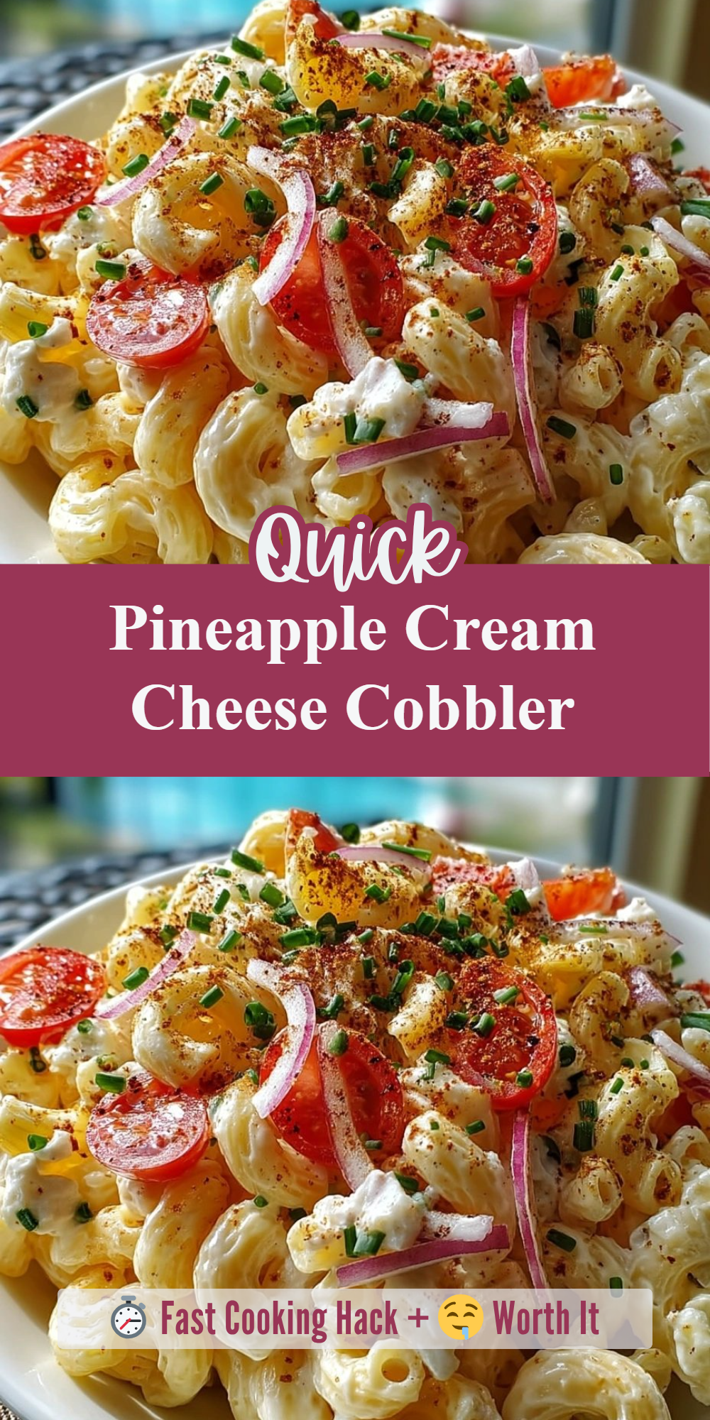 Pineapple Cream Cheese Cobbler
