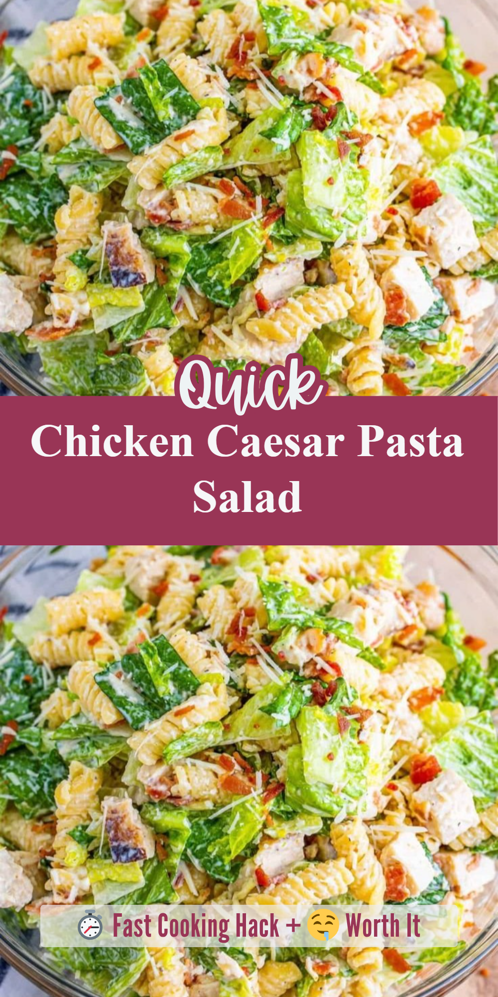 Chicken Caesar Pasta Salad