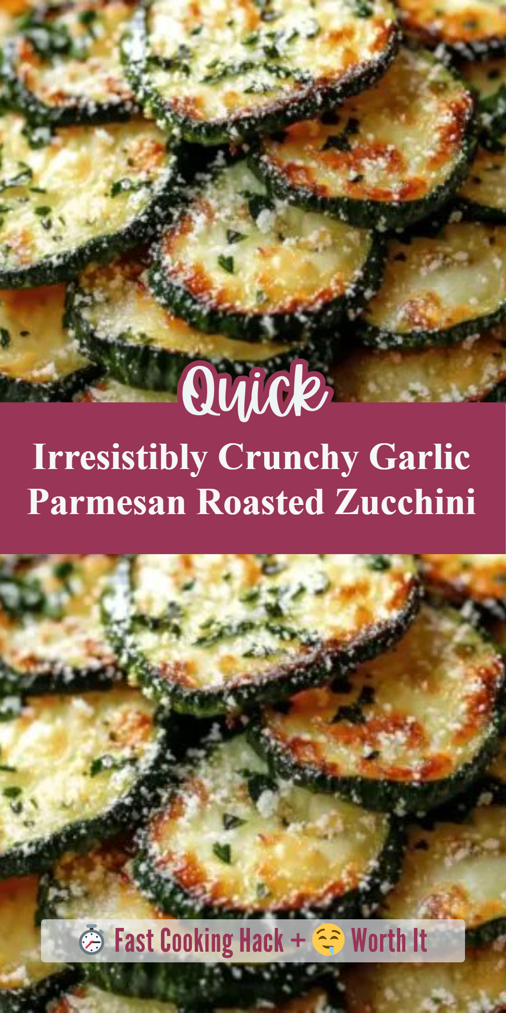 Irresistibly Crunchy Garlic Parmesan Roasted Zucchini