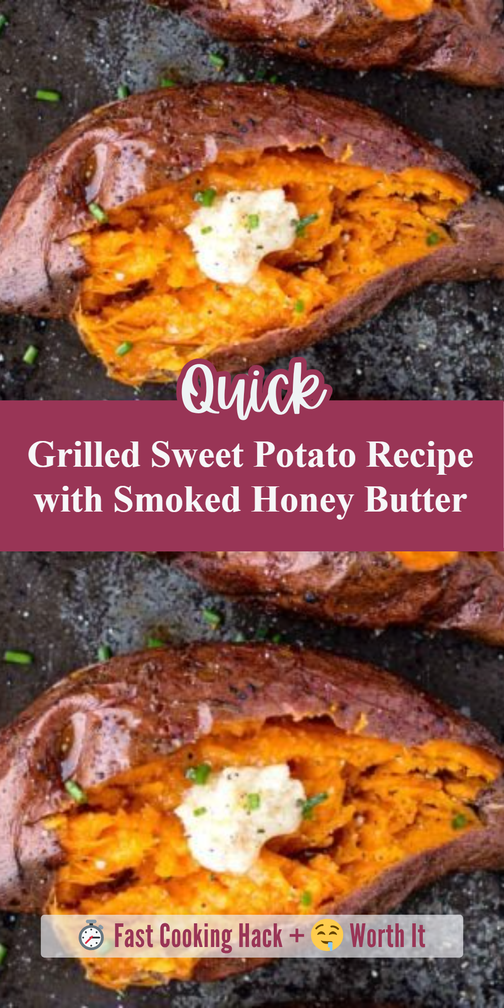 Grilled Sweet Potato Recipe with Smoked Honey Butter