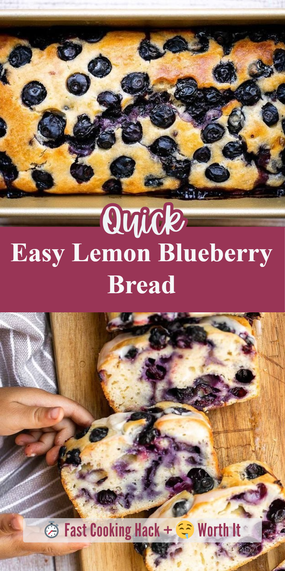 Easy Lemon Blueberry Bread
