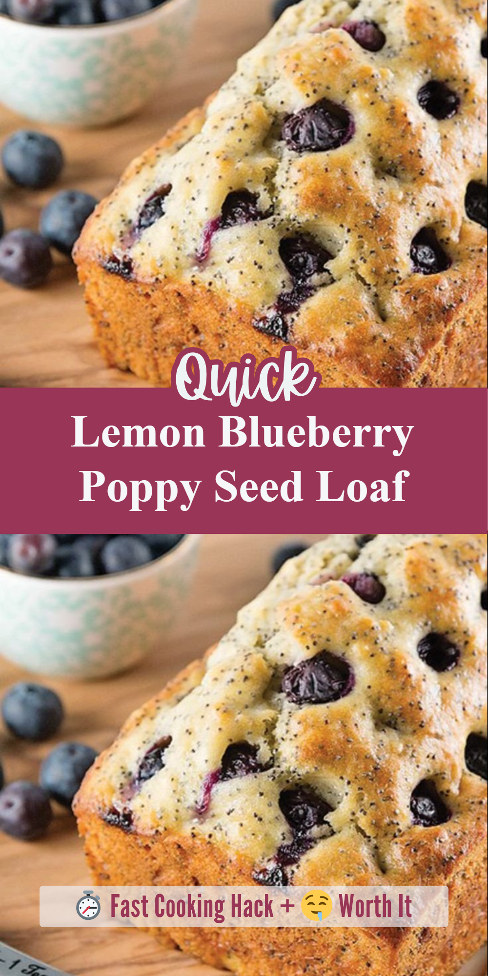 Lemon Blueberry Poppy Seed Loaf