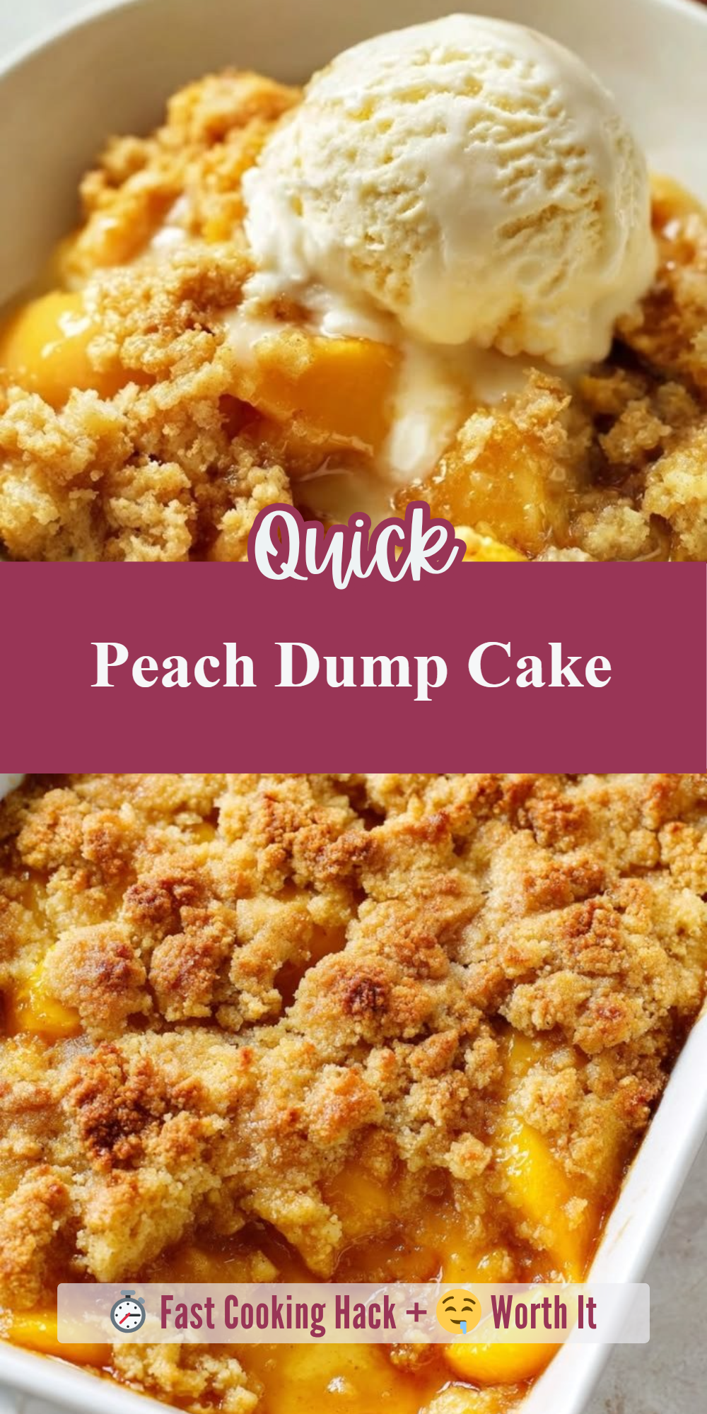 Peach Dump Cake