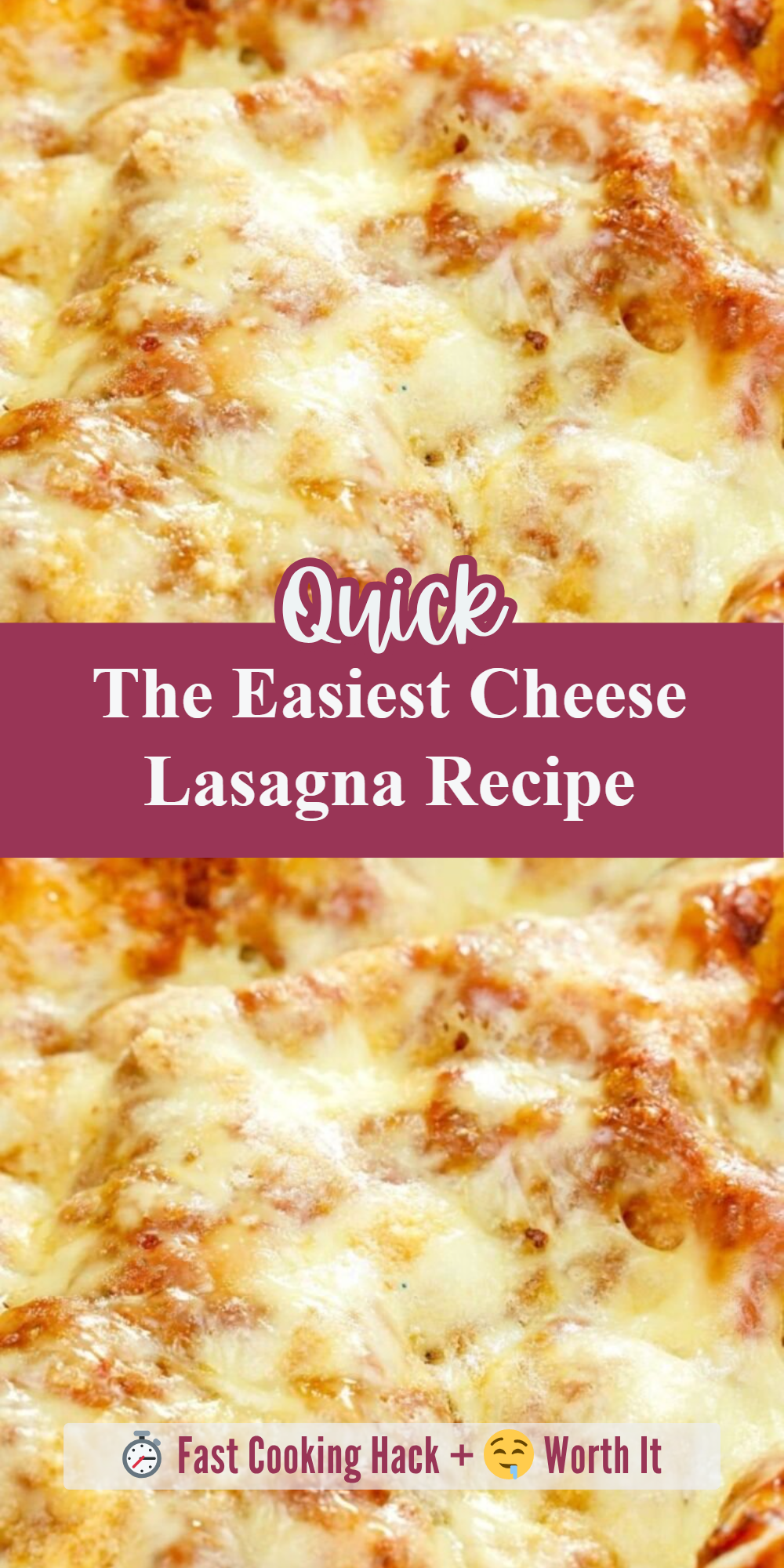 The Easiest Cheese Lasagna Recipe