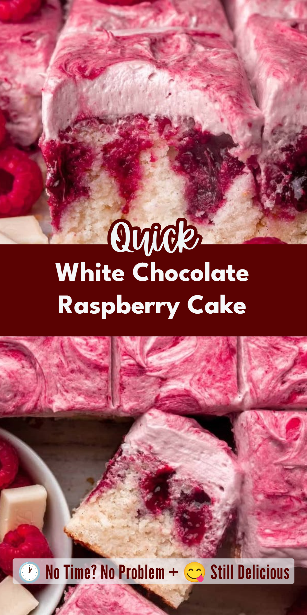 White Chocolate Raspberry Cake