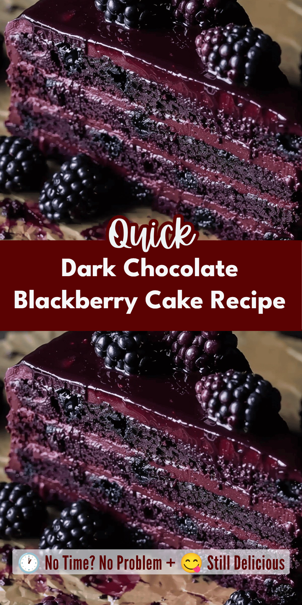 Dark Chocolate Blackberry Cake Recipe