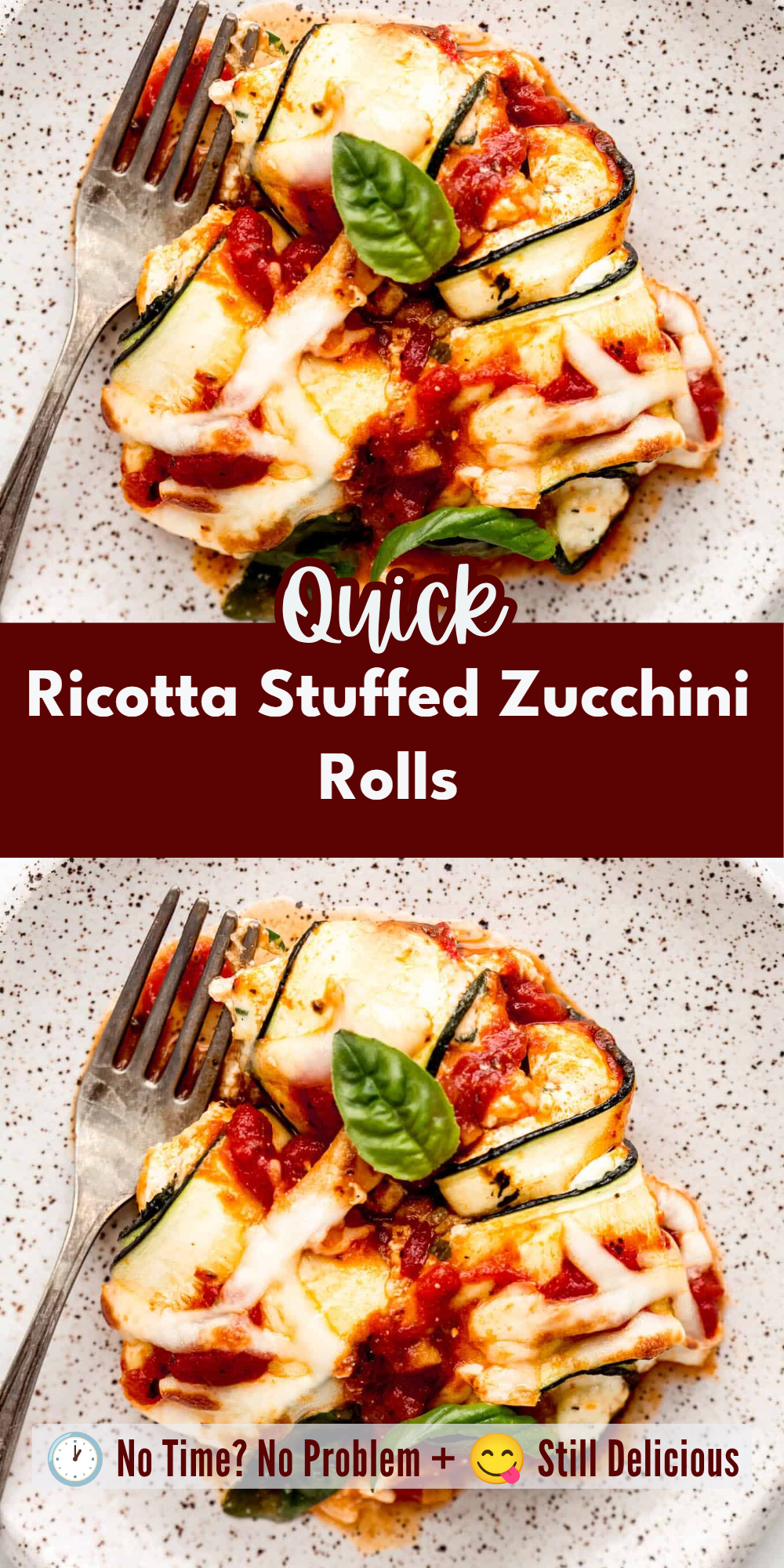 Ricotta Stuffed Zucchini Rolls