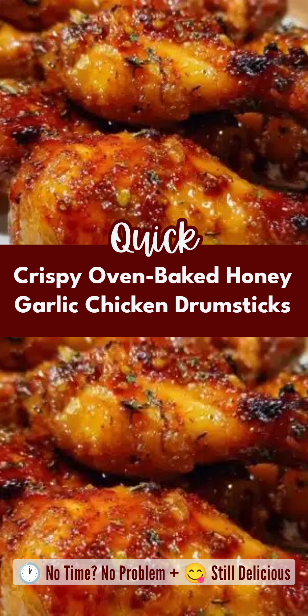 Crispy Oven-Baked Honey Garlic Chicken Drumsticks