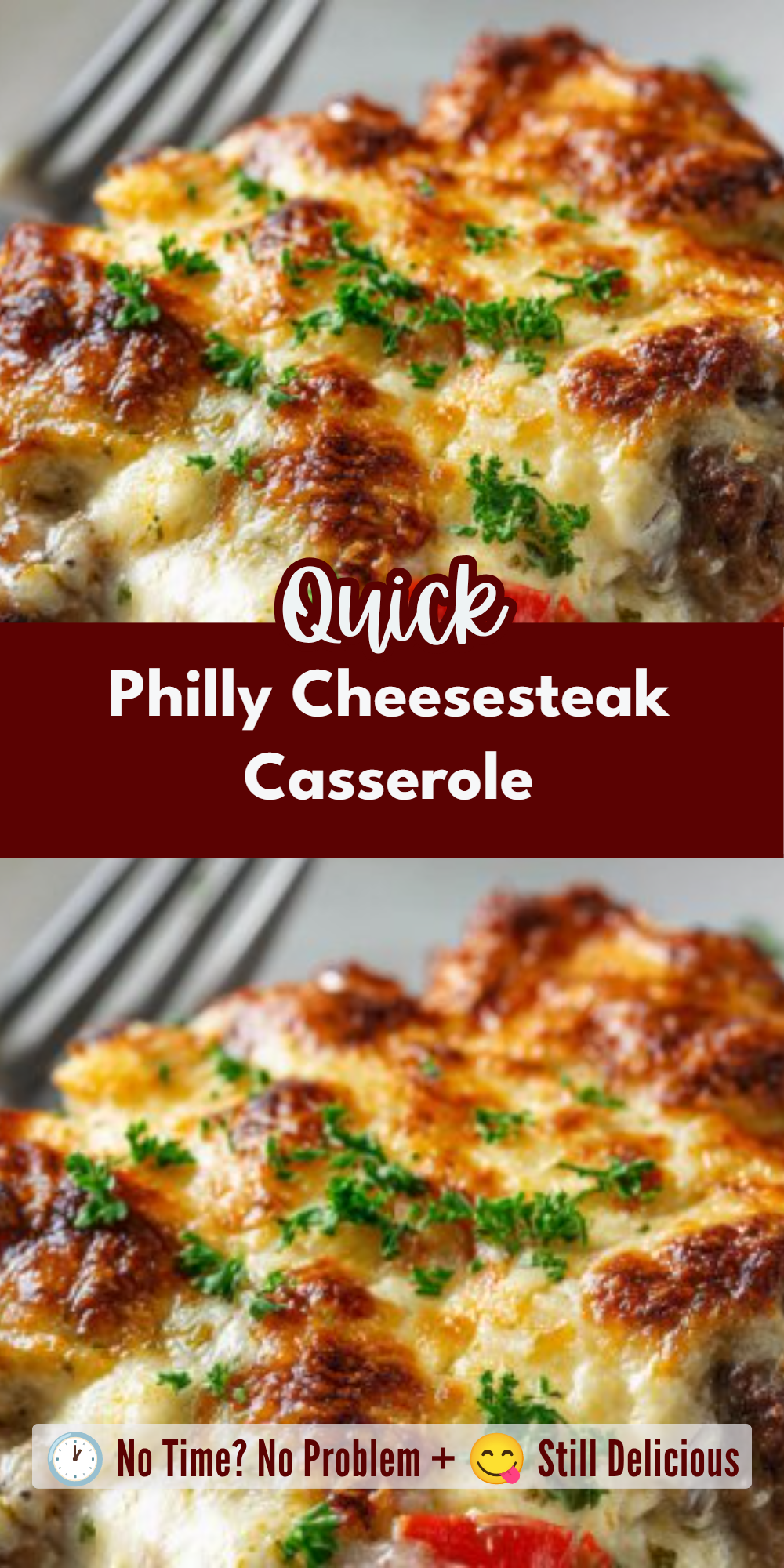 Philly Cheesesteak Casserole