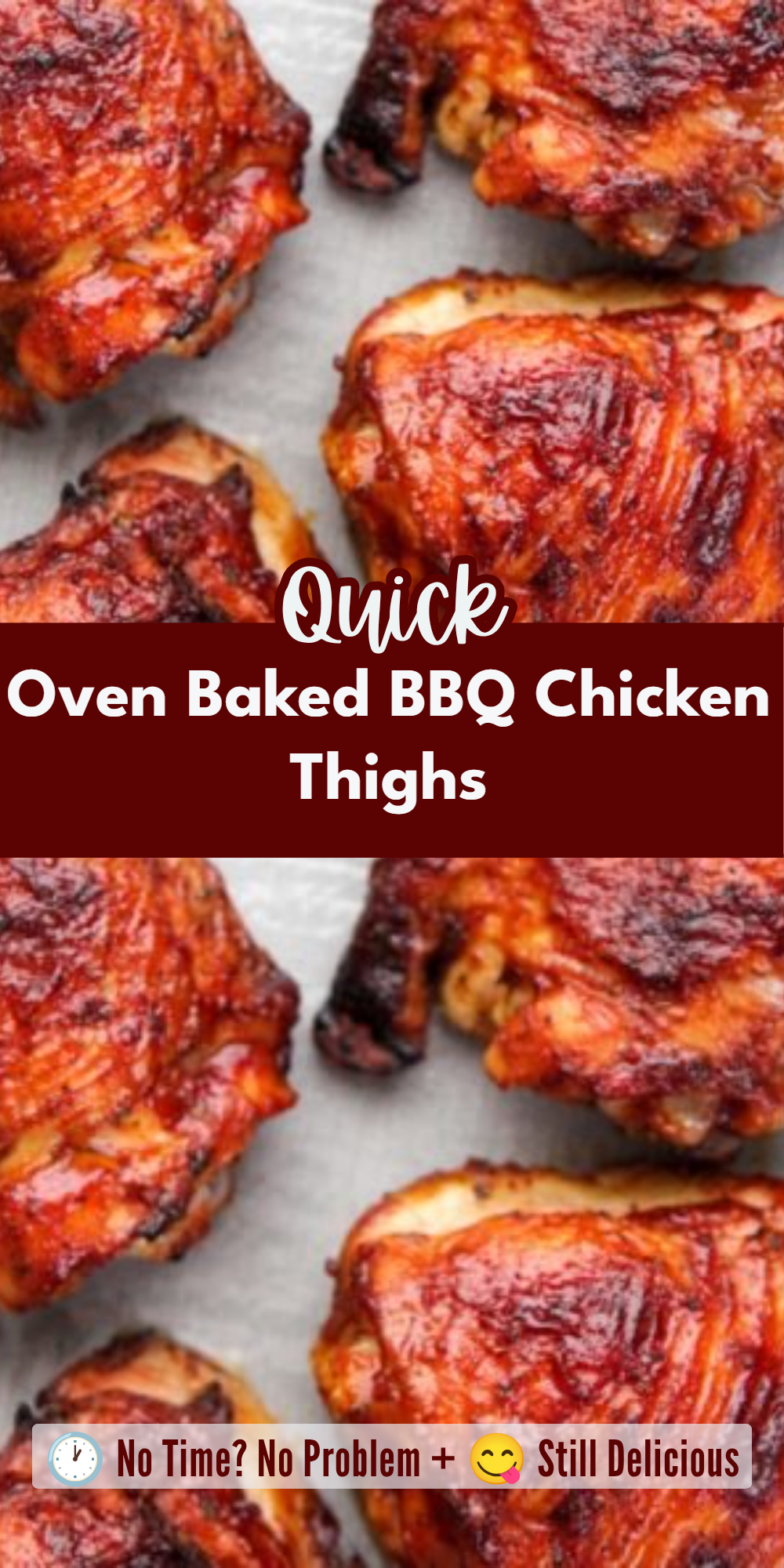 Oven Baked BBQ Chicken Thighs