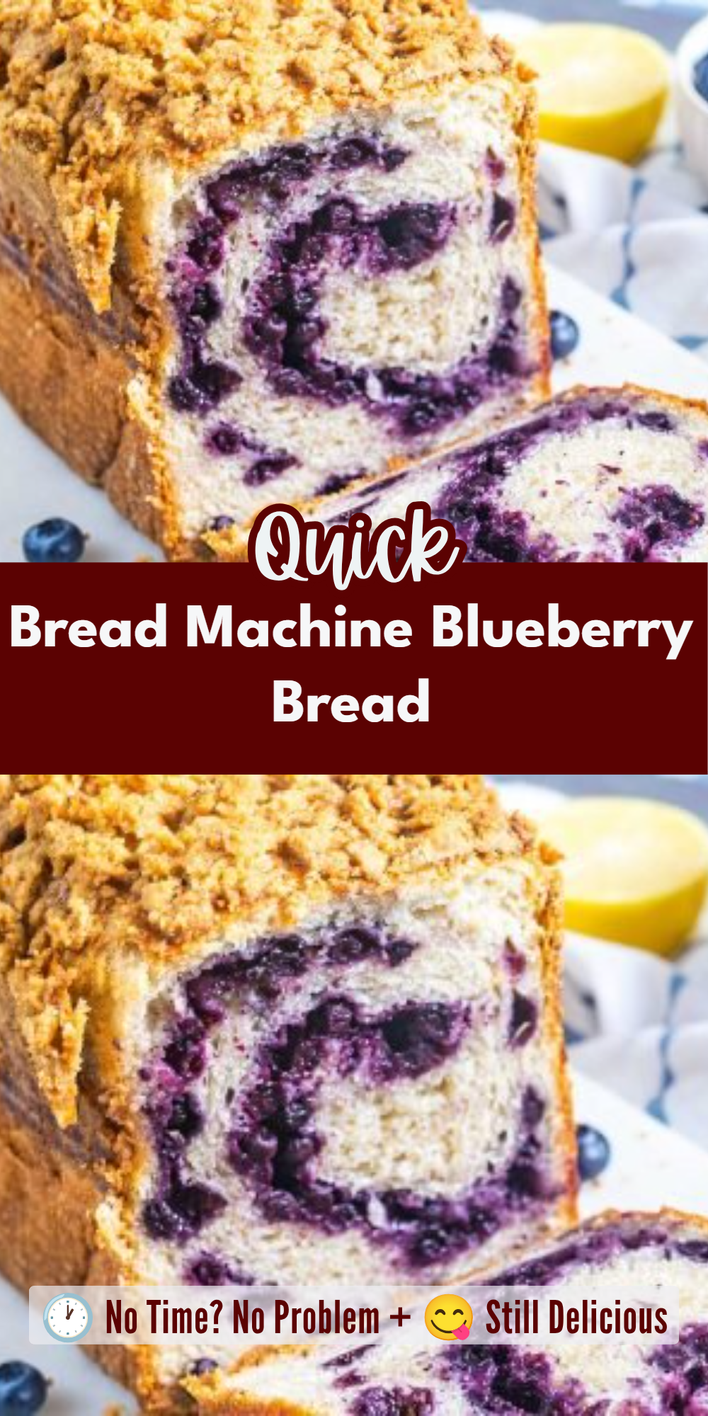 Bread Machine Blueberry Bread
