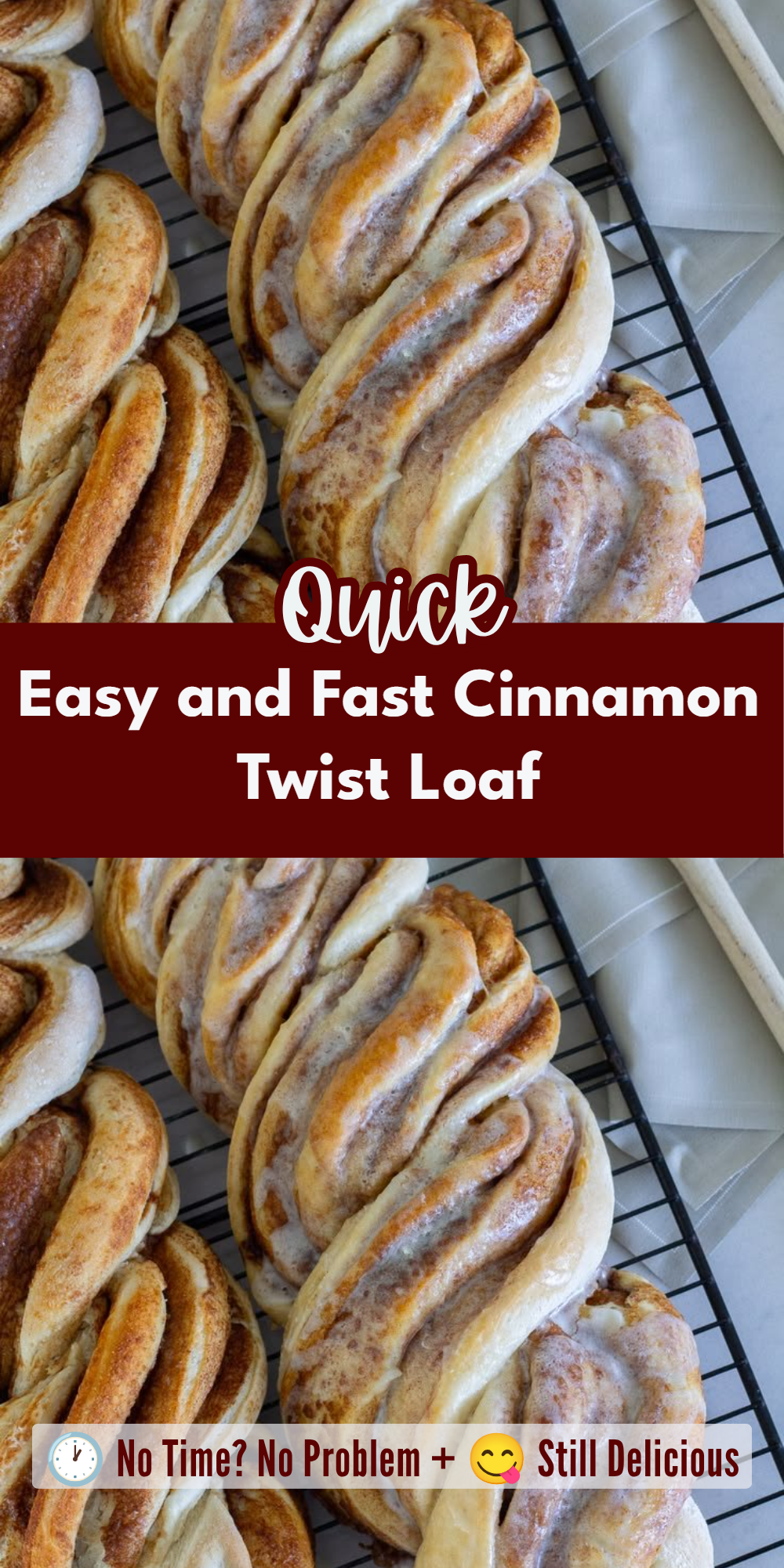 Easy and Fast Cinnamon Twist Loaf