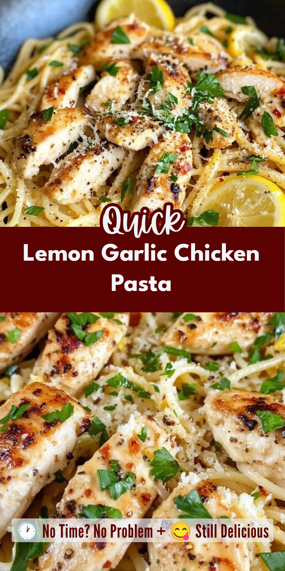 Lemon Garlic Chicken Pasta