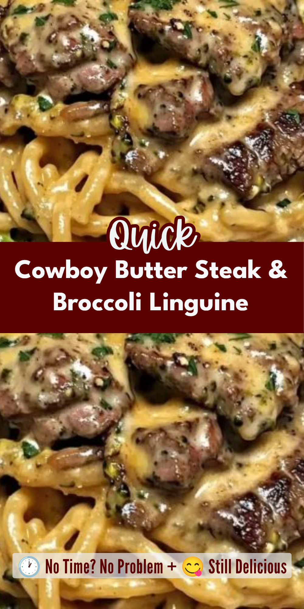 Cowboy Butter Steak & Broccoli Linguine