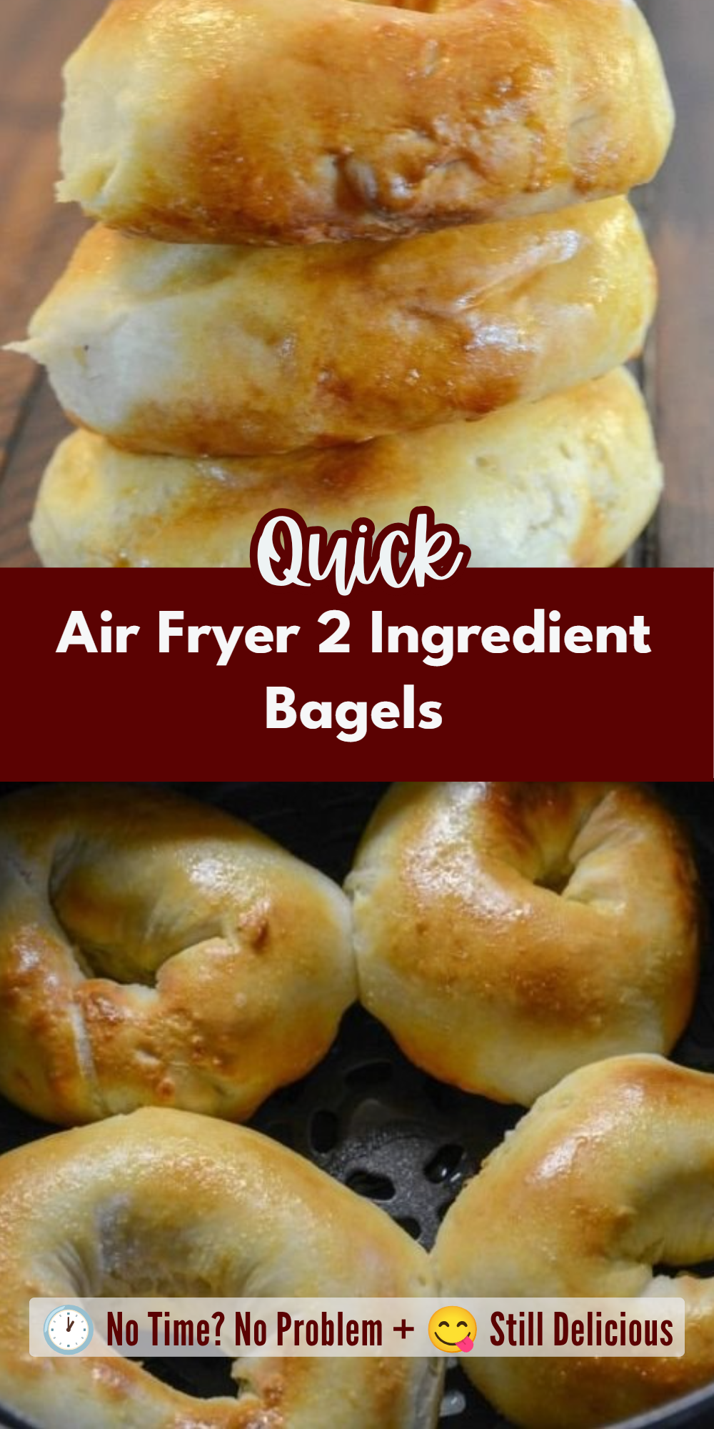 Air Fryer 2 Ingredient Bagels