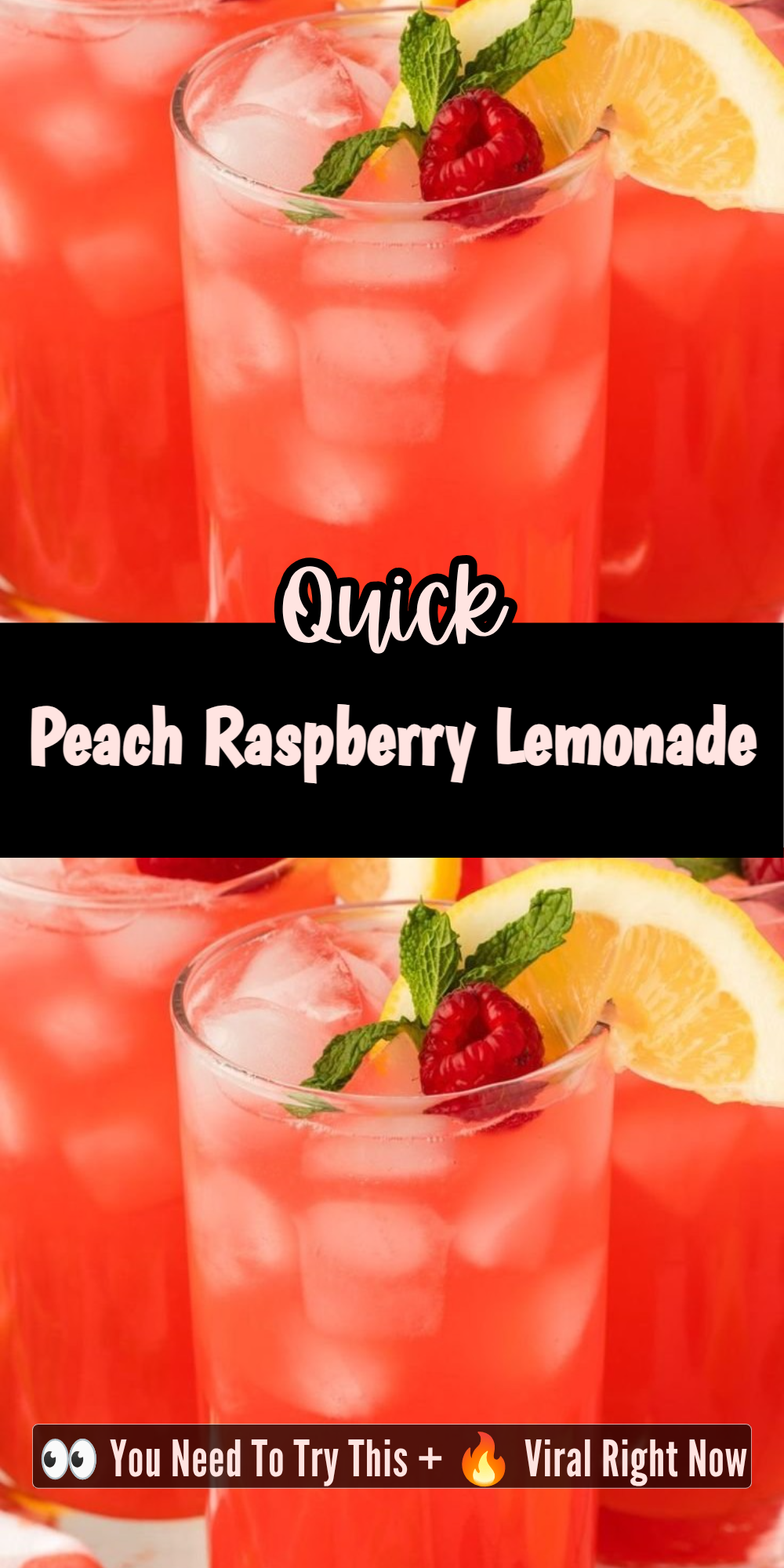 Peach Raspberry Lemonade