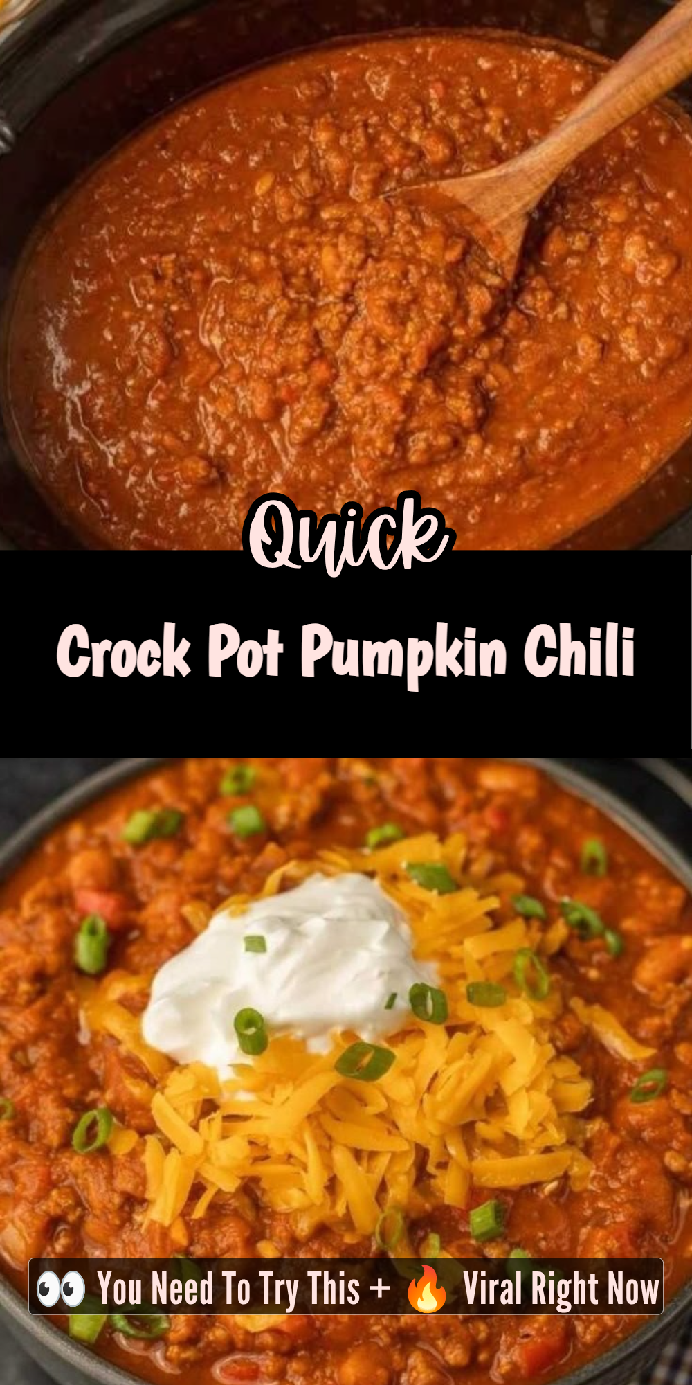Crock Pot Pumpkin Chili