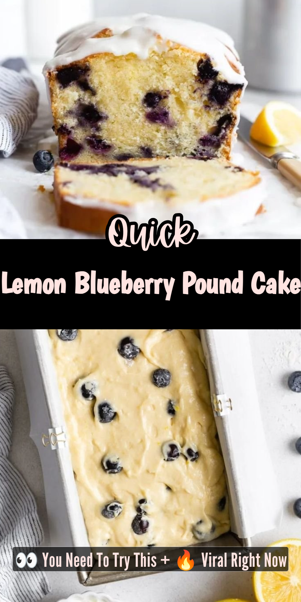 Lemon Blueberry Pound Cake
