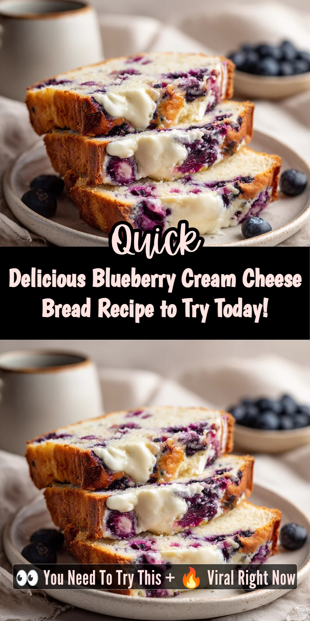 Delicious Blueberry Cream Cheese Bread Recipe to Try Today!