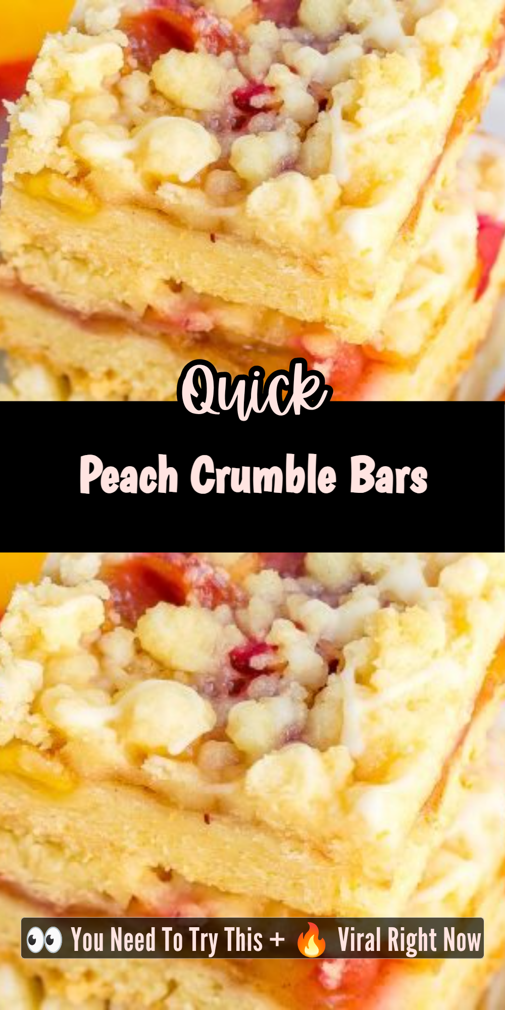 Peach Crumble Bars