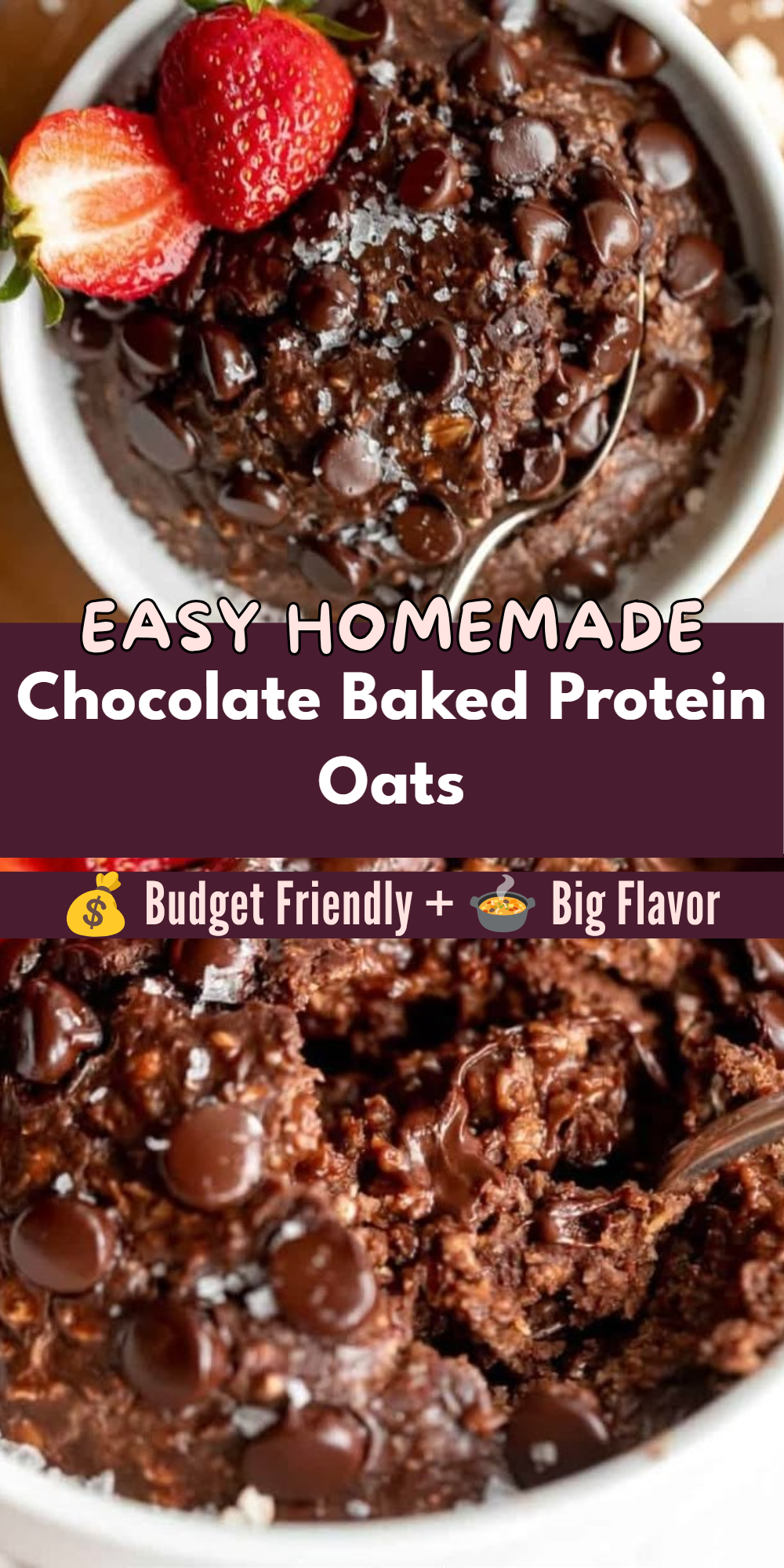 Chocolate Baked Protein Oats