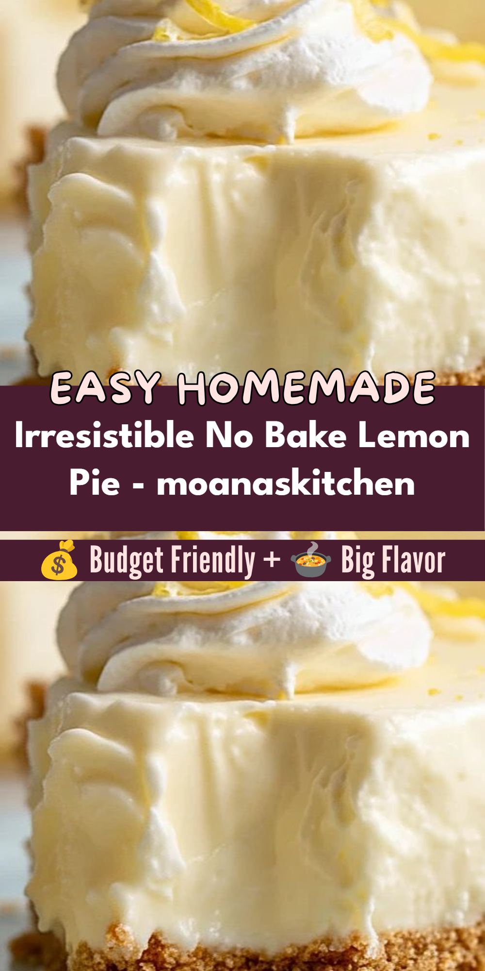 Irresistible No Bake Lemon Pie - moanaskitchen