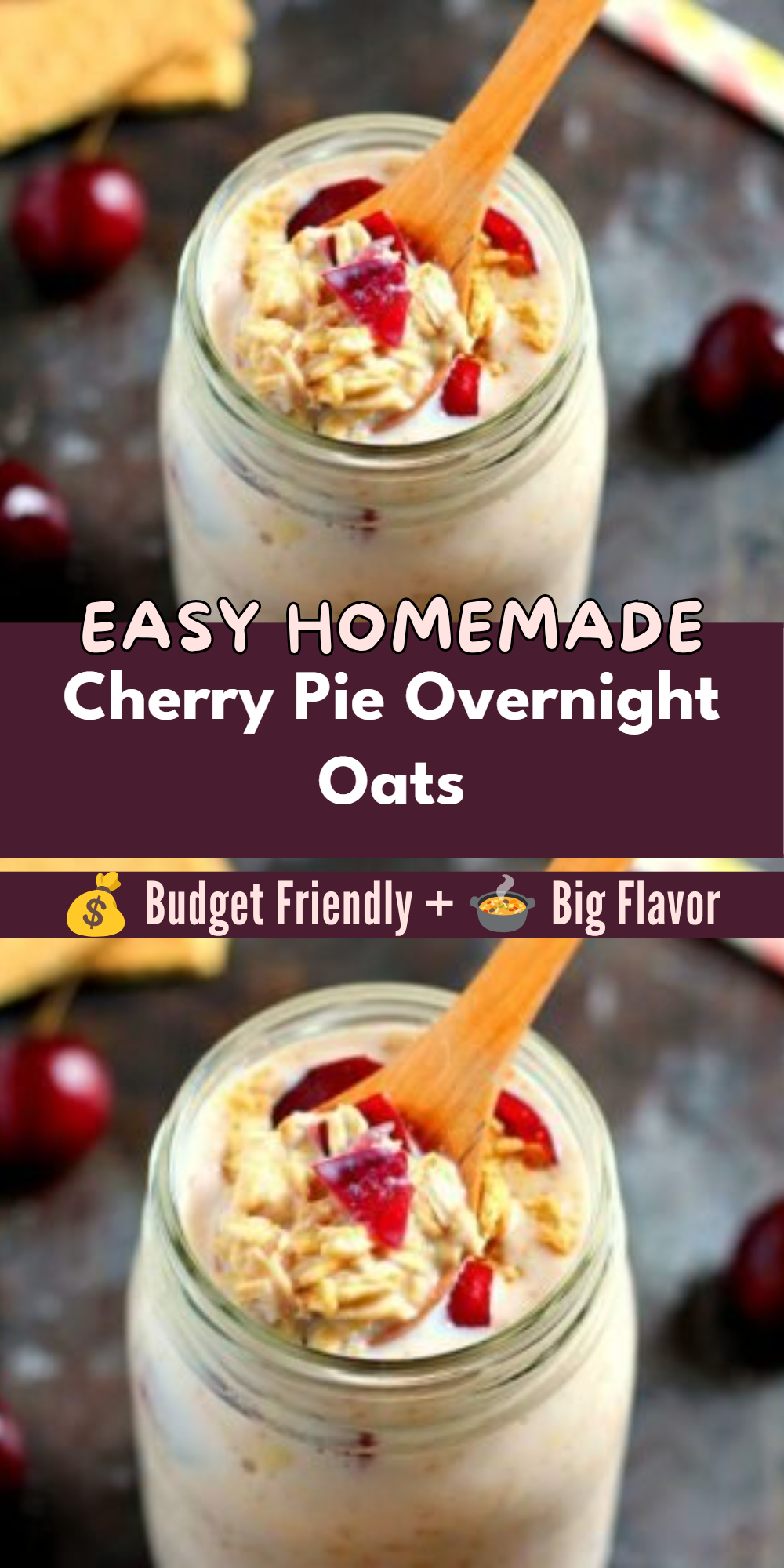 Cherry Pie Overnight Oats