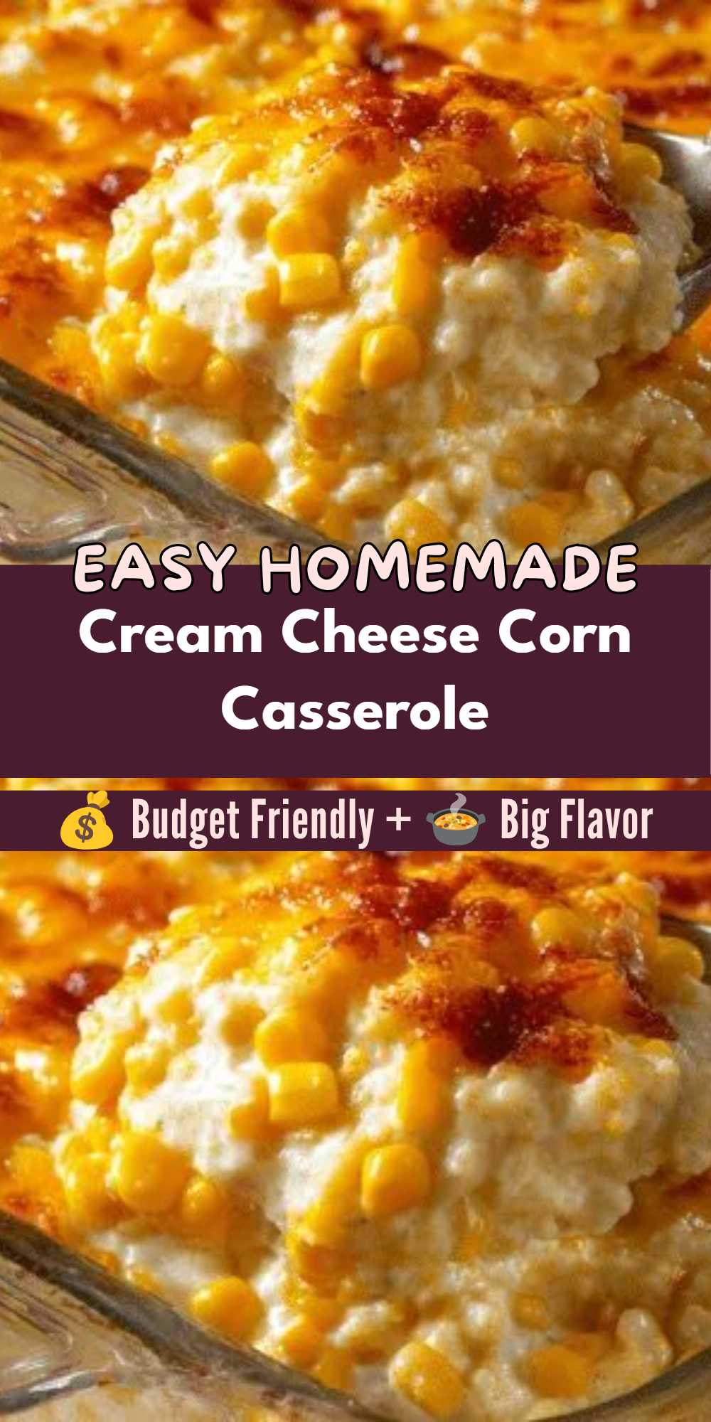 Cream Cheese Corn Casserole