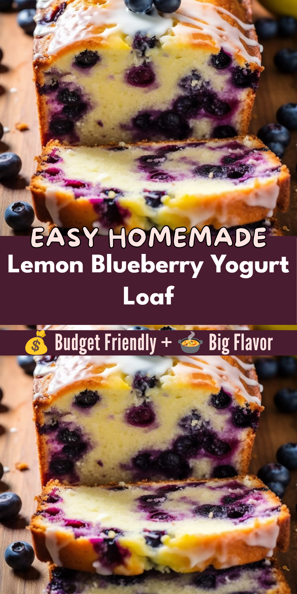 Lemon Blueberry Yogurt Loaf
