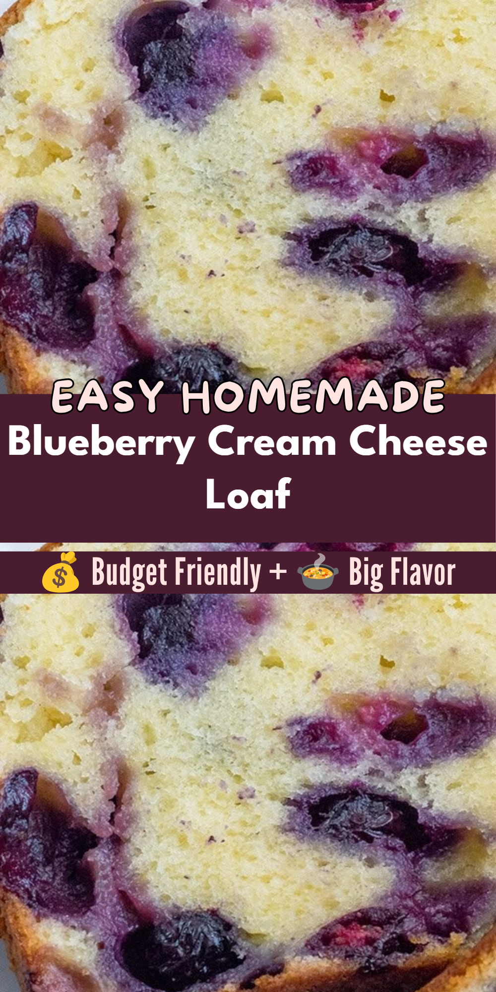 Blueberry Cream Cheese Loaf
