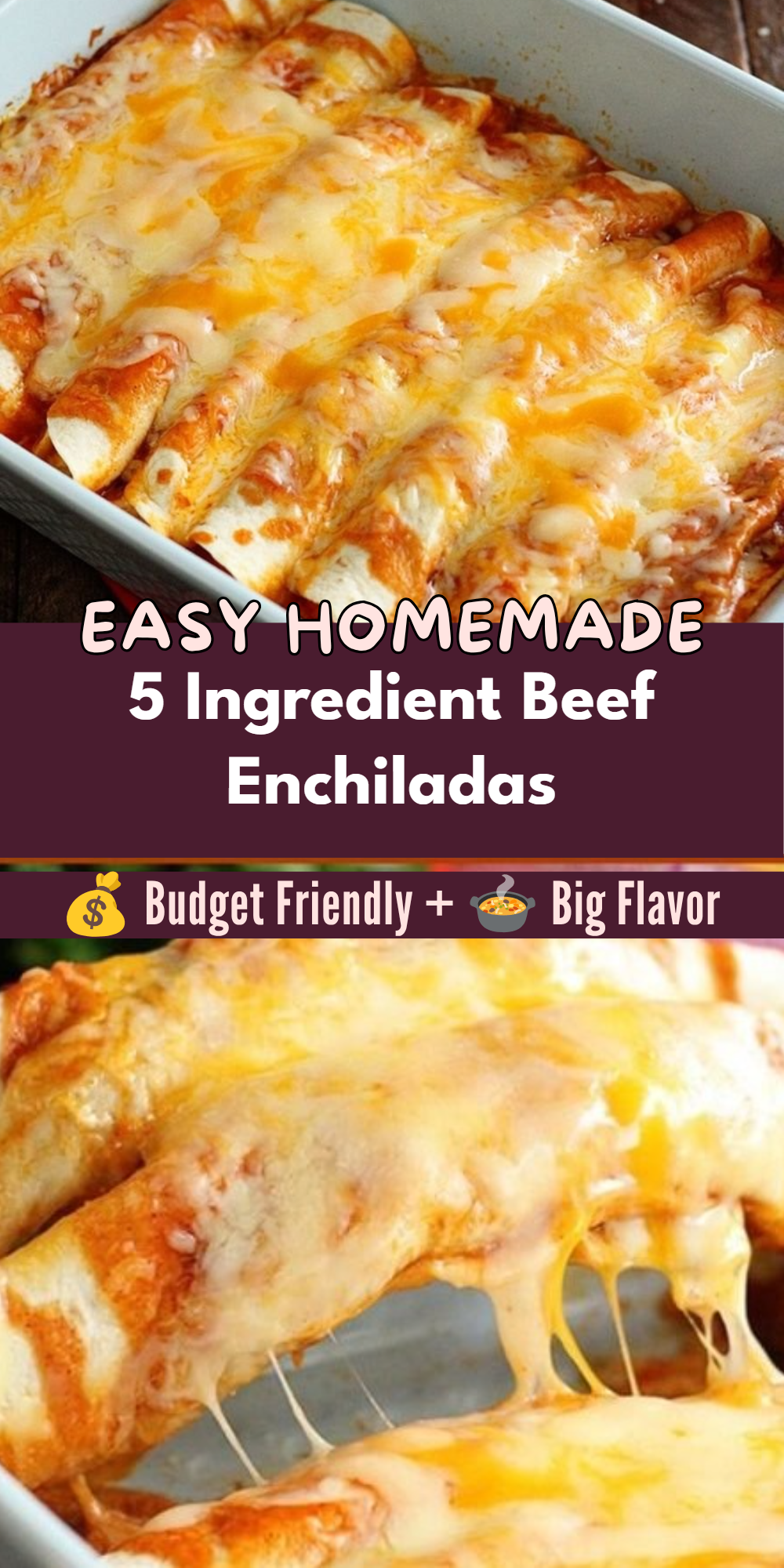 5 Ingredient Beef Enchiladas