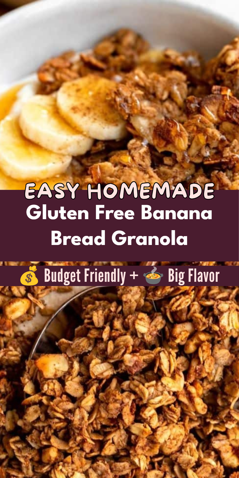Gluten Free Banana Bread Granola