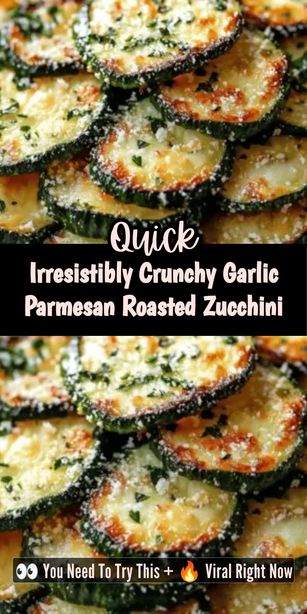 Irresistibly Crunchy Garlic Parmesan Roasted Zucchini