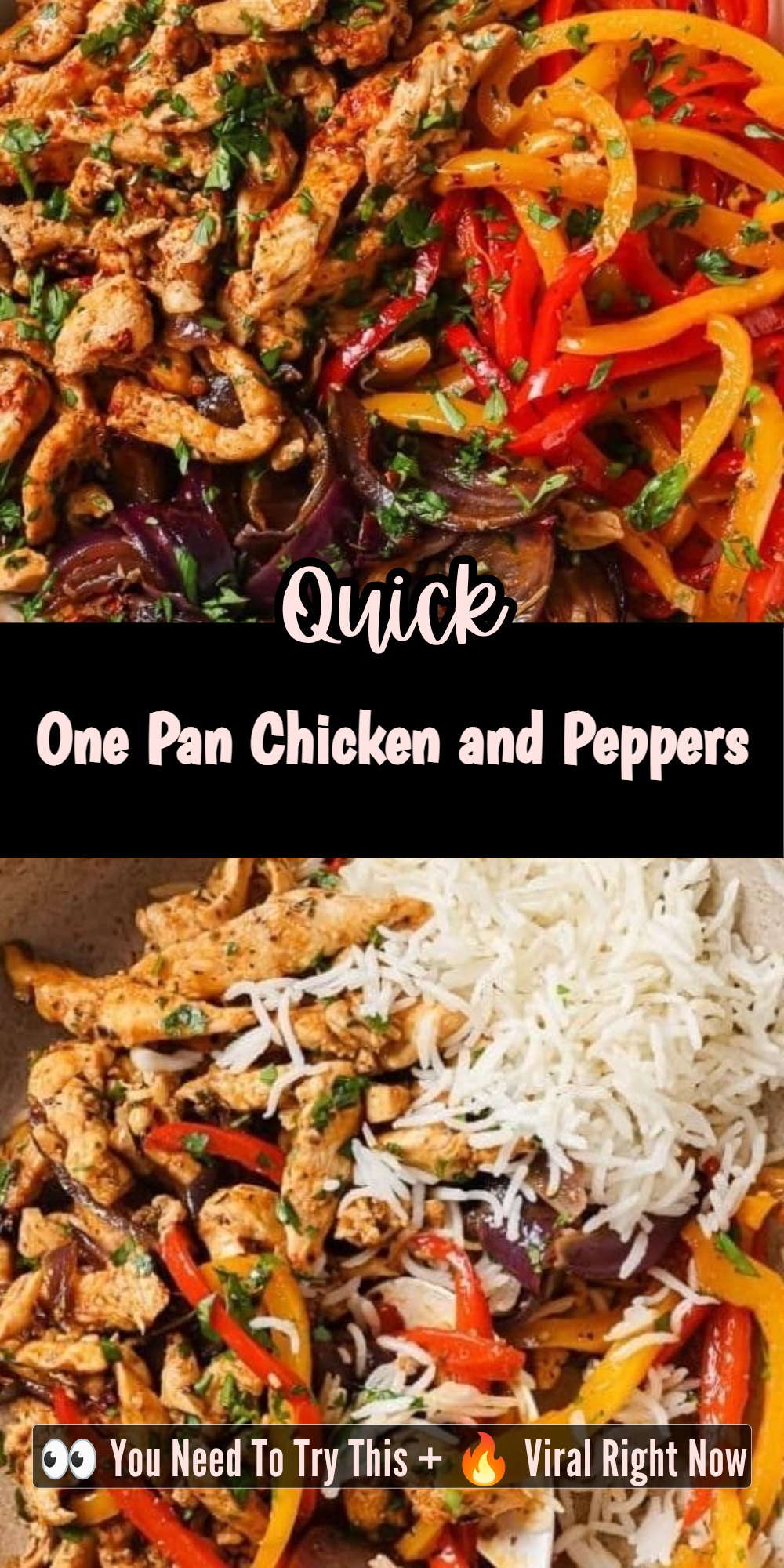 One Pan Chicken and Peppers