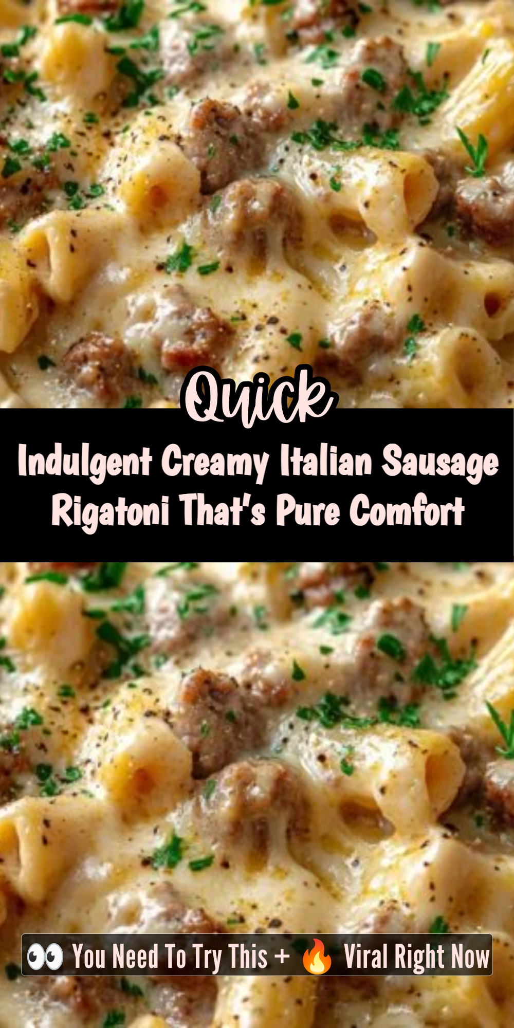 Indulgent Creamy Italian Sausage Rigatoni That’s Pure Comfort