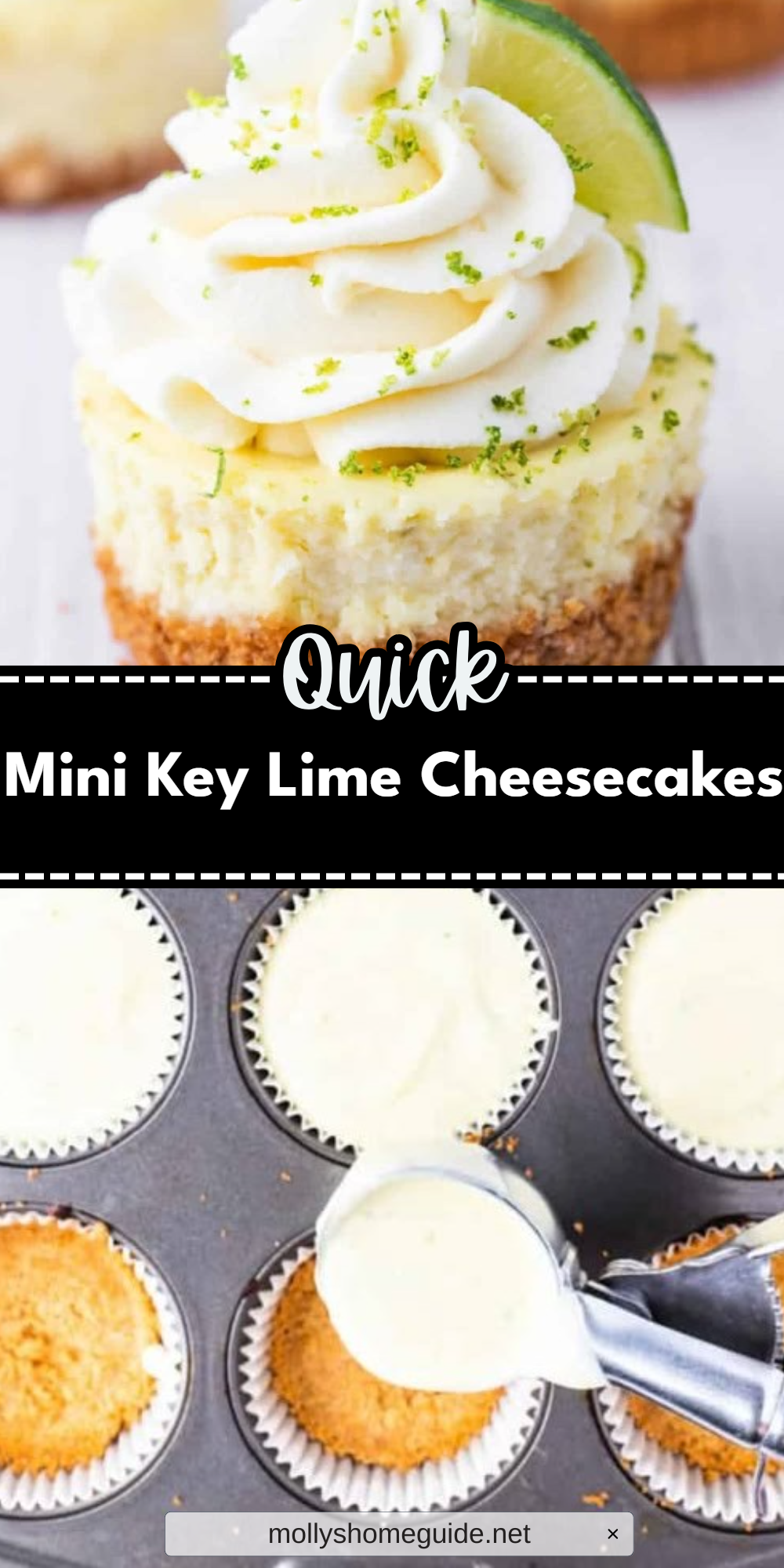 Mini Key Lime Cheesecakes