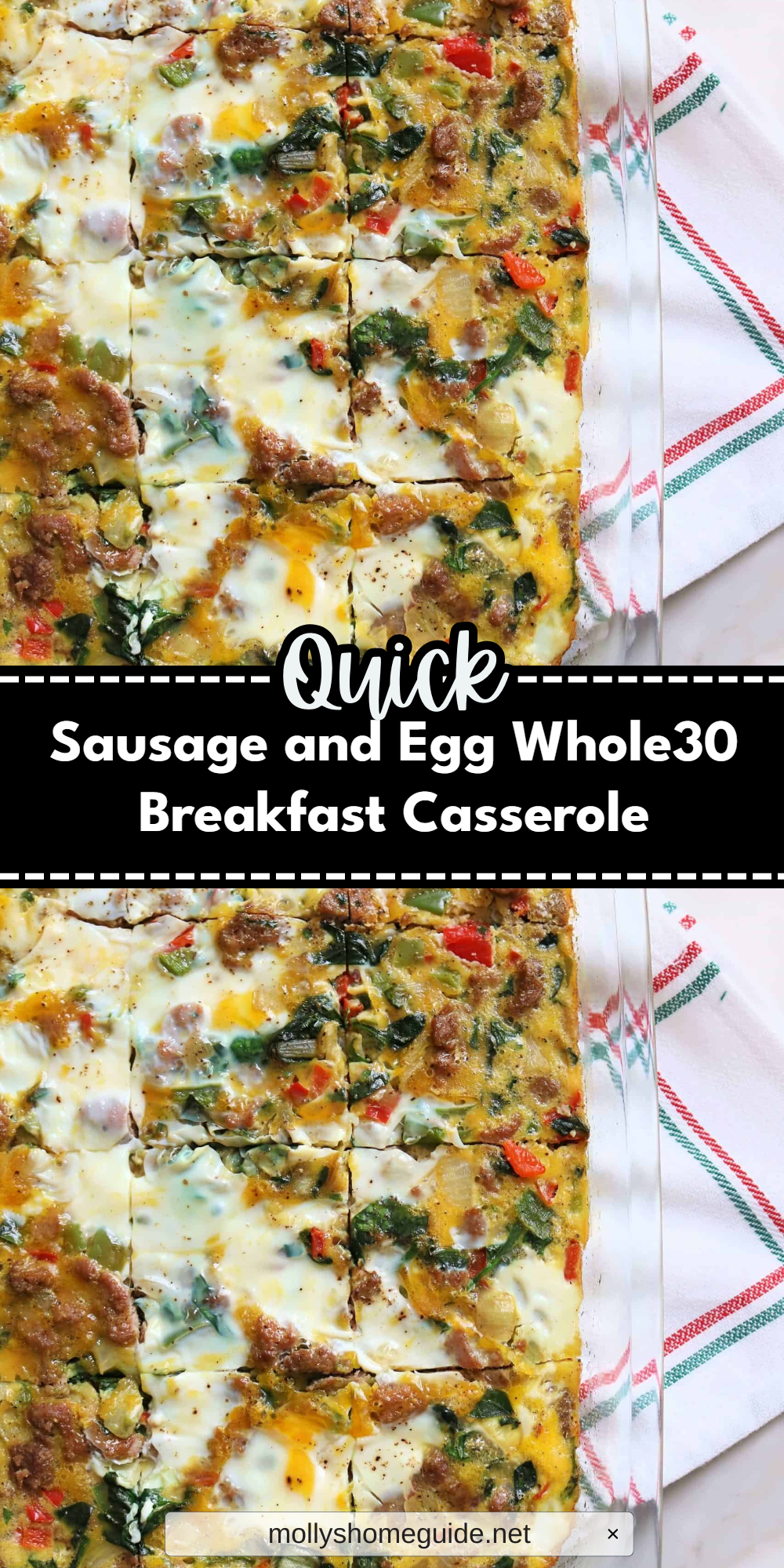 Sausage and Egg Whole30 Breakfast Casserole