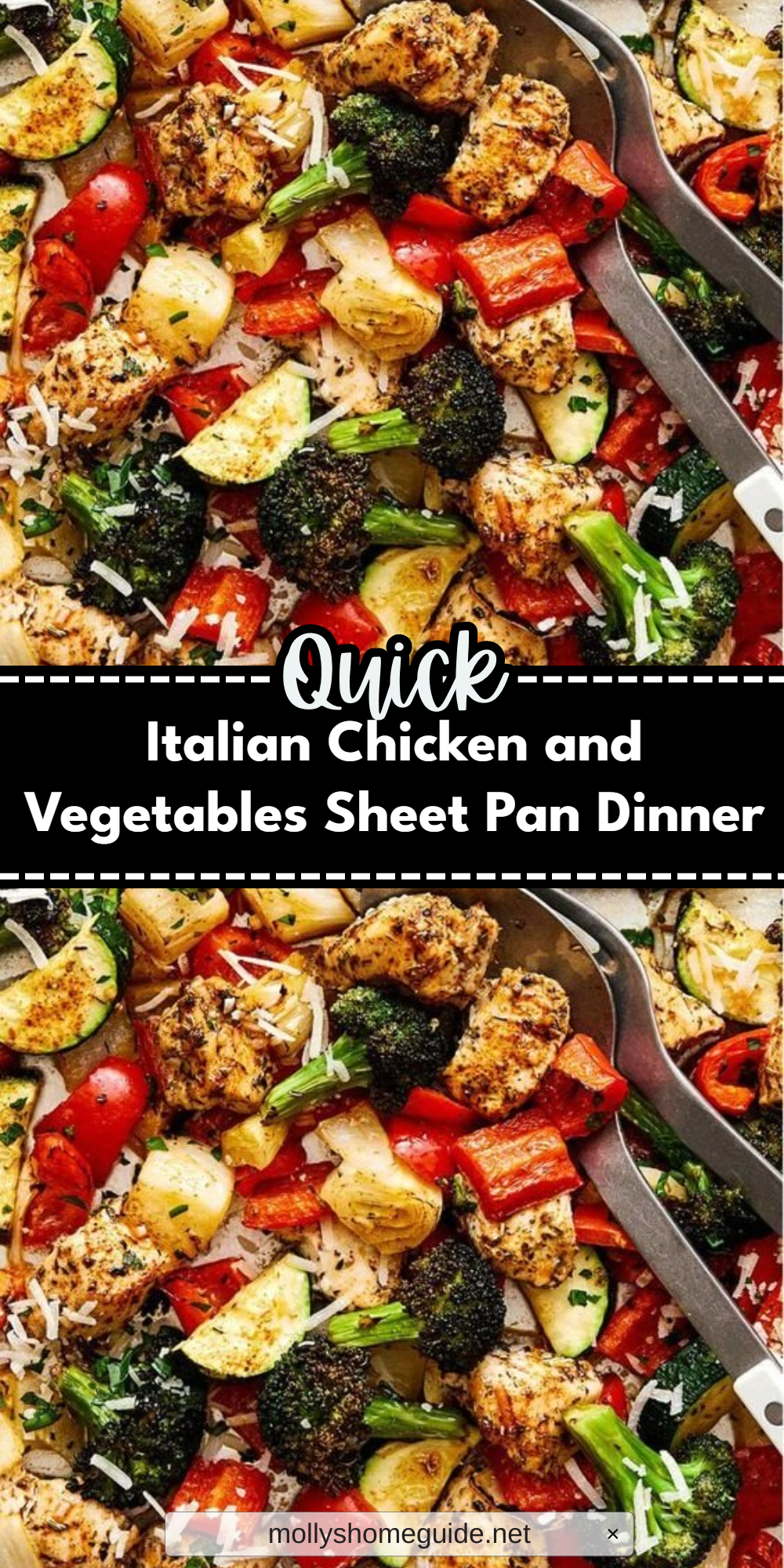 Italian Chicken and Vegetables Sheet Pan Dinner