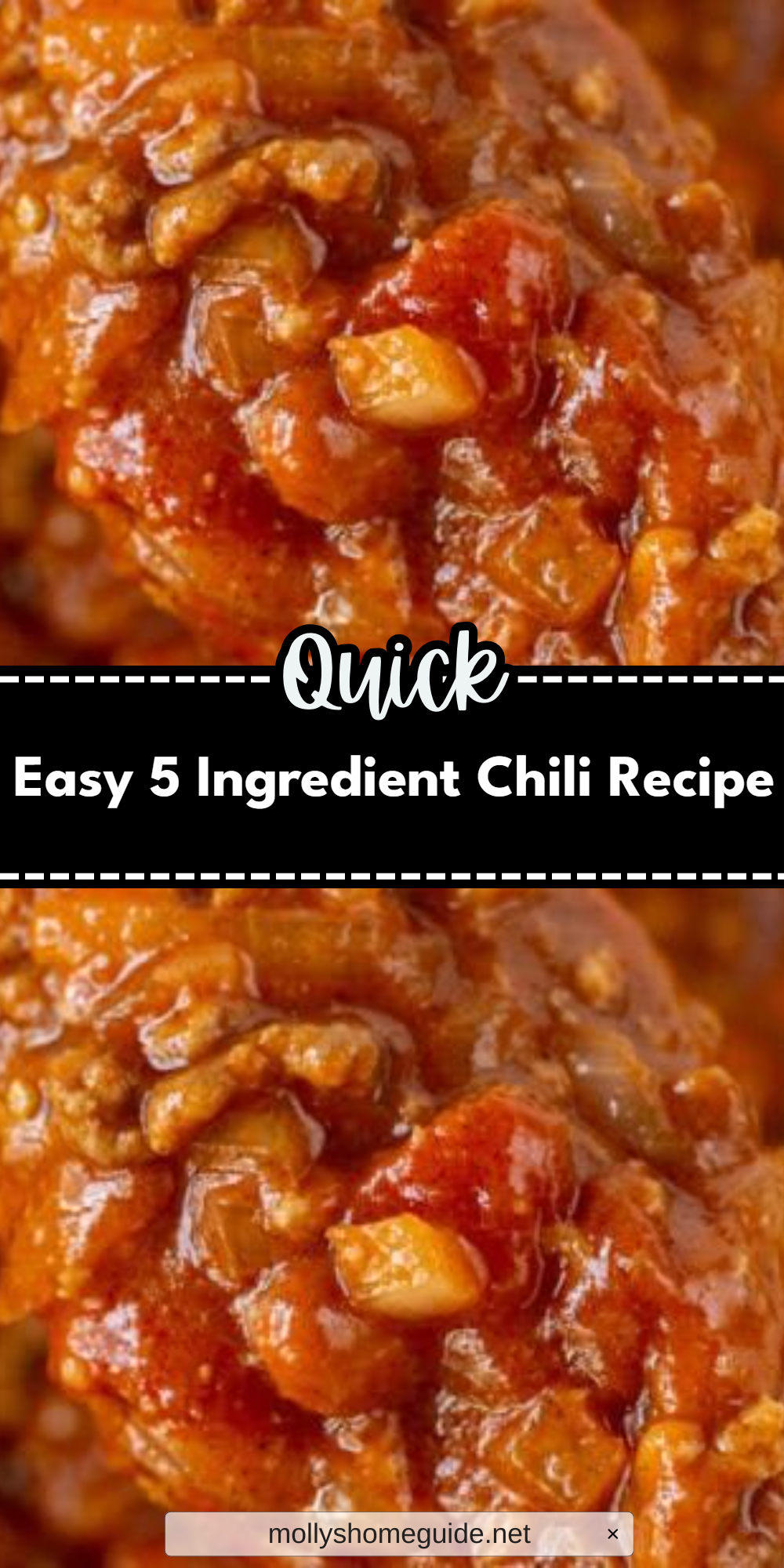 Easy 5 Ingredient Chili Recipe